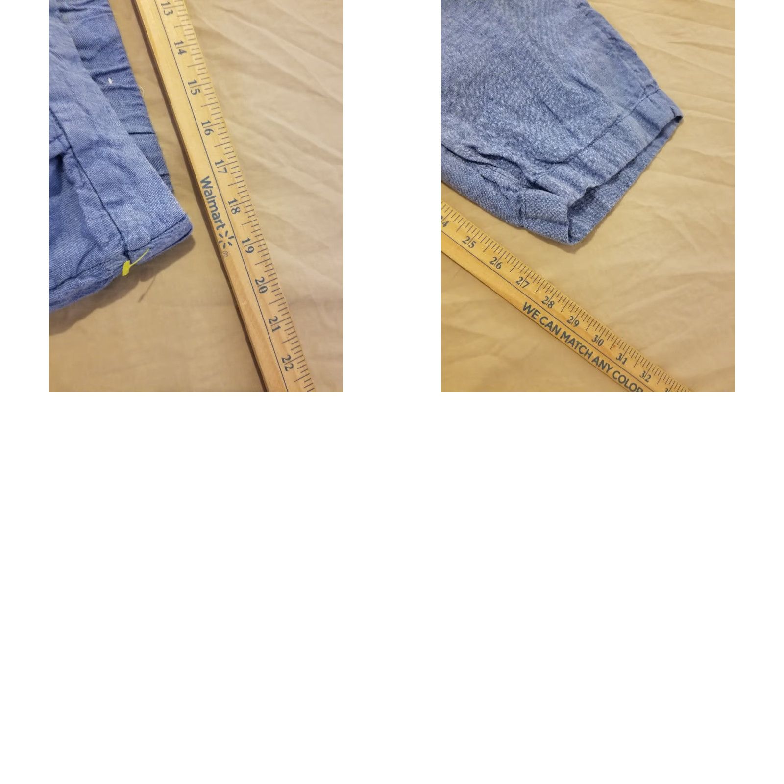 Vintage Womens Chico's Linen Dress Pants 3R Blue Slack Trouser Dress Pants Womens 3R Blue Chico's Linen Pants Size 26" / US 2 / IT 38 - 8 Thumbnail