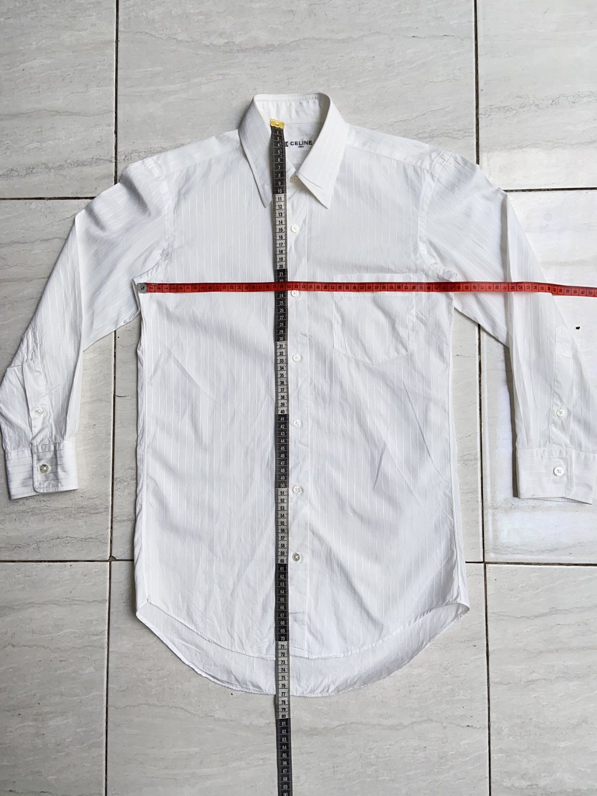 Celine CELINE PARIS White Shirt Size US XS / EU 42 / 0 - 7 Thumbnail