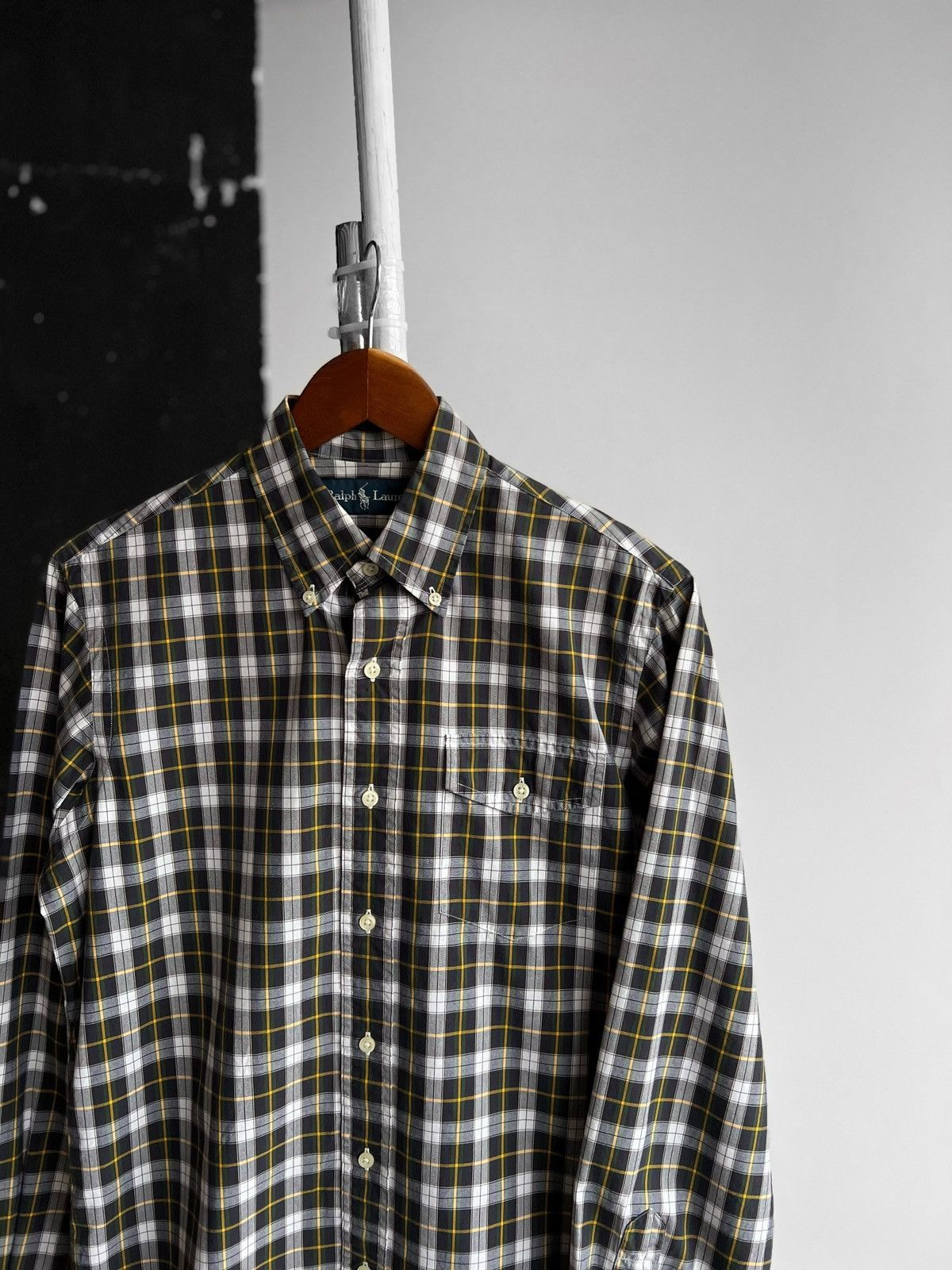 Polo Ralph Lauren × Ralph Lauren Ralph Lauren Mens Premium Plaid-Check Button Down Shirt £159 Size US S / EU 44-46 / 1 - 2 Thumbnail