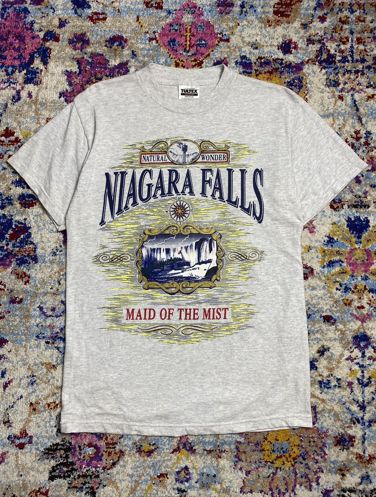 Other × Tultex × Vintage 90s Tultex Tag Niagara Falls Maid of the Mist Outdoor Nature Size US M / EU 48-50 / 2 - 1 Thumbnail