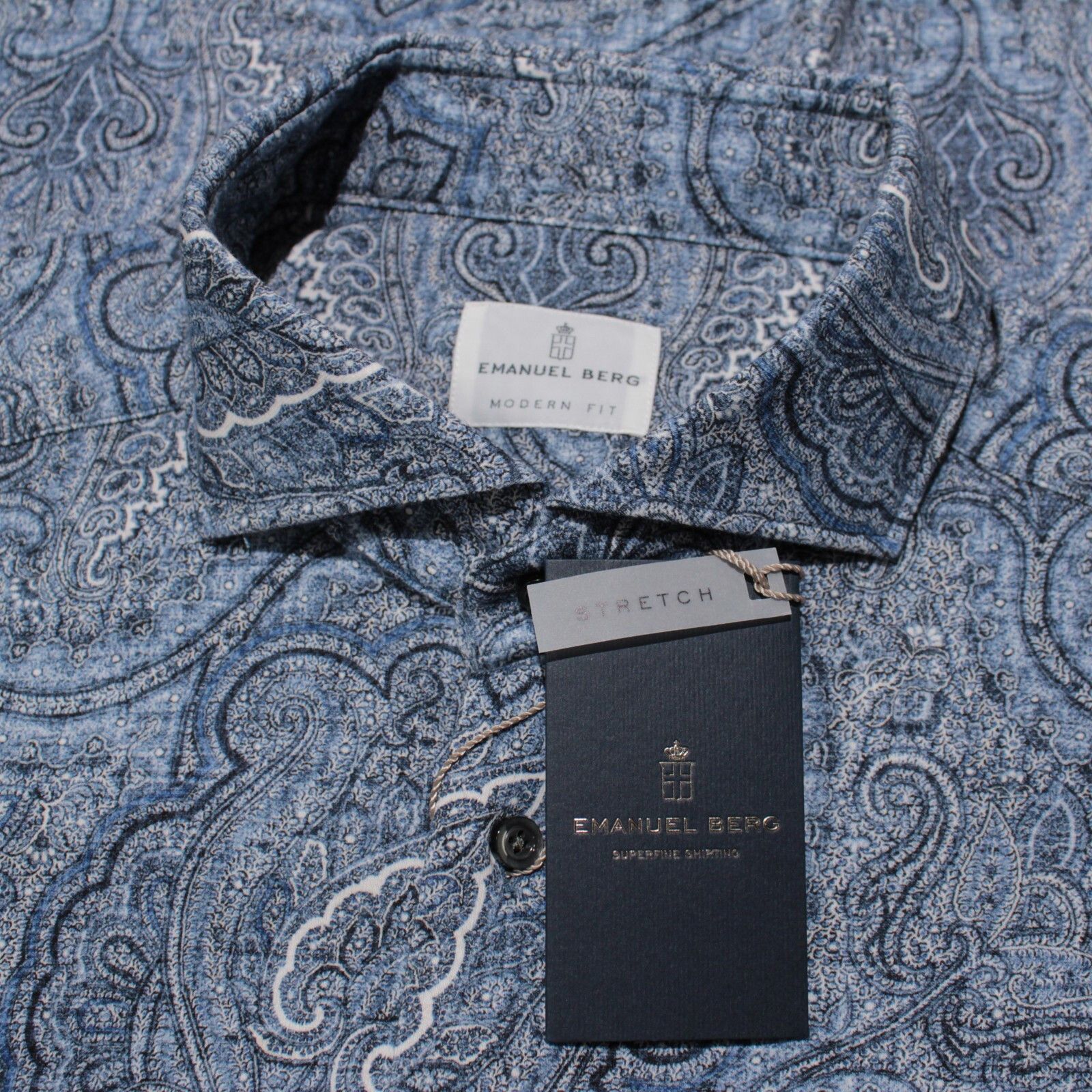 Other Emanuel Berg New with tags Shirt Size L US In Blue Size US L / EU 52-54 / 3 - 1 Thumbnail