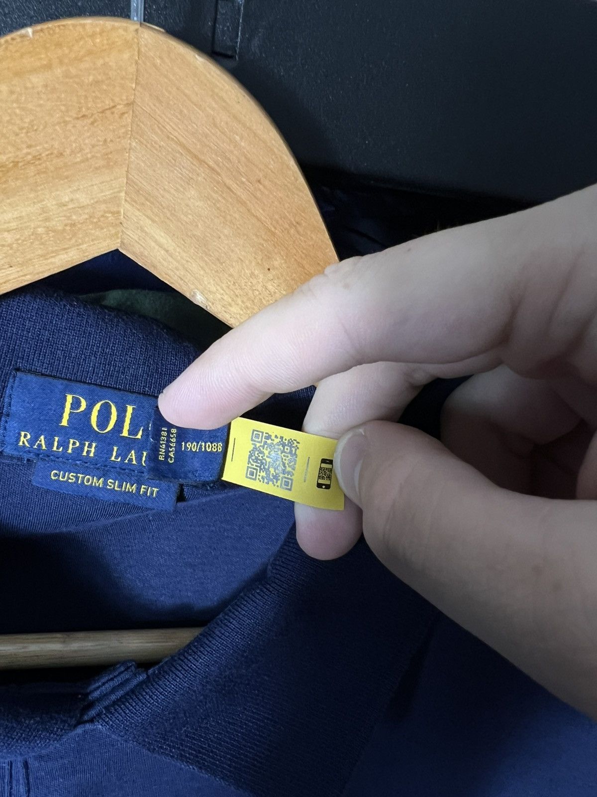 Polo Ralph Lauren 💙 Polo Ralph Lauren Custom Slim Fit Polo Shirt Navy Blue XXL Size US XXL / EU 58 / 5 - 8 Thumbnail