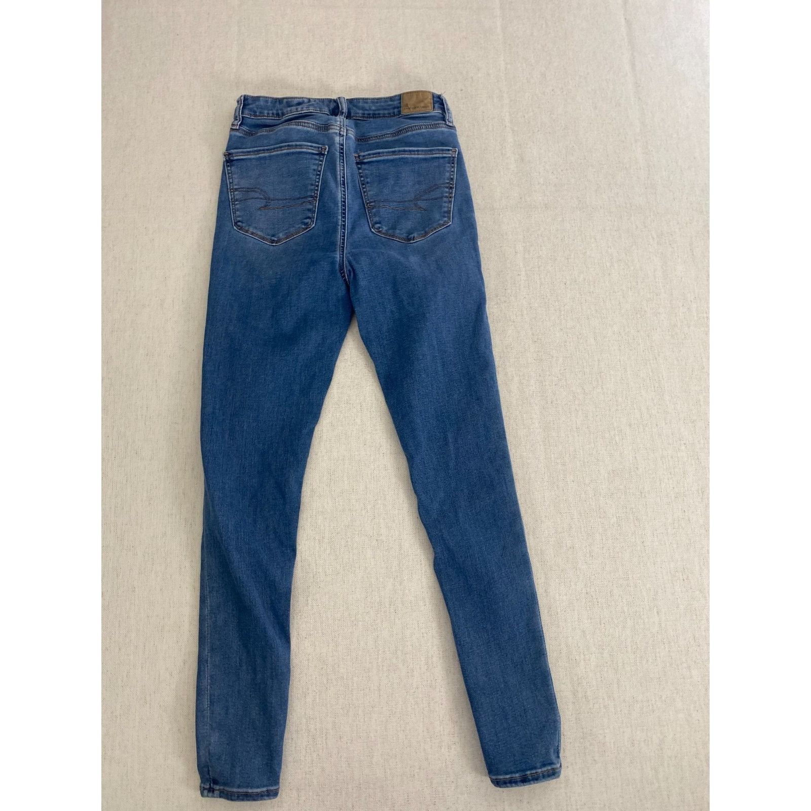 American Eagle Outfitters American Eagle Jeans Womens 2 Blue Denim Stretch Skinny Size 26" / US 2 / IT 38 - 2 Thumbnail