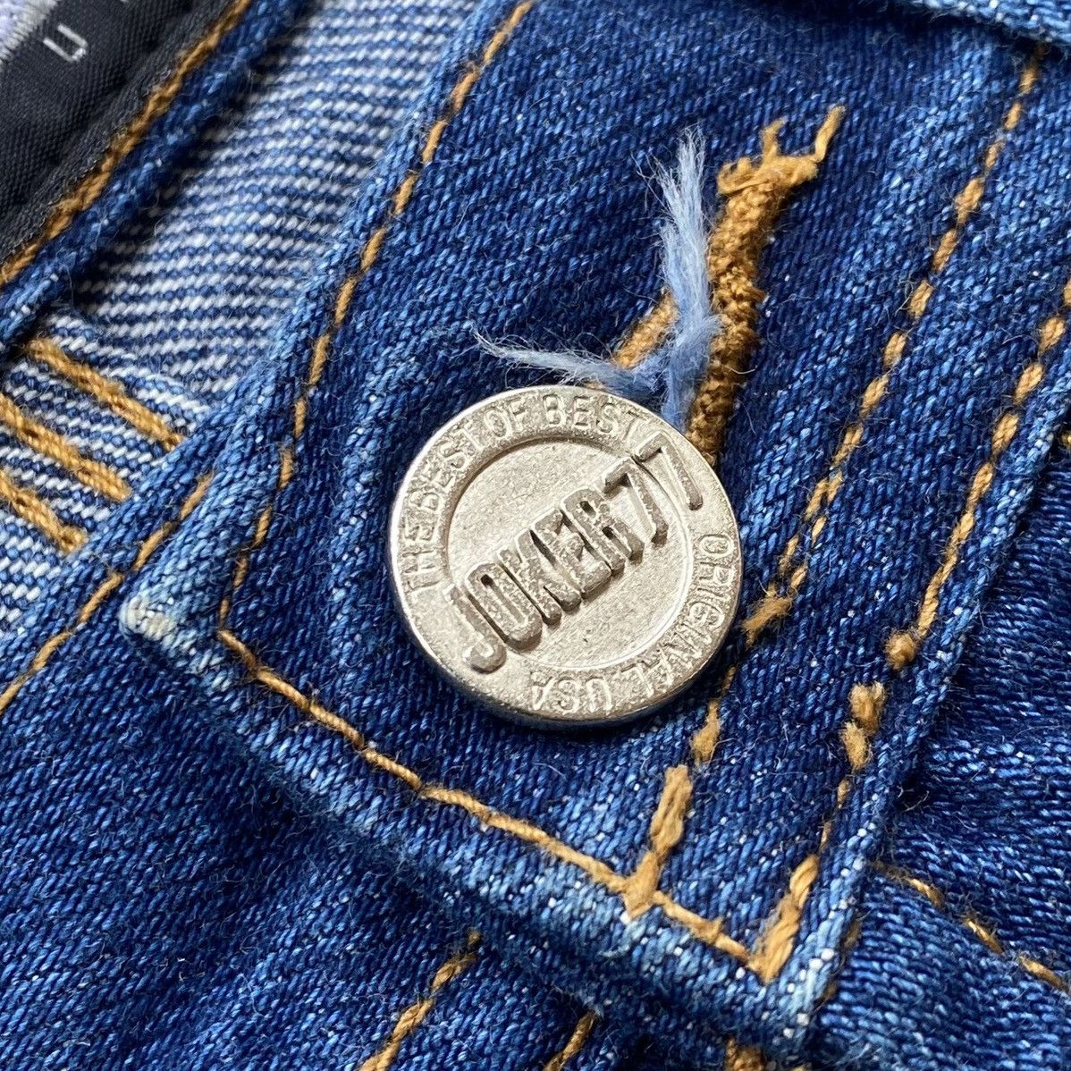 JNCO 🔥Vintage Joker77 Carpenter Blue Baggy Jeans🔥 Size US 34 / EU 50 - 11 Thumbnail