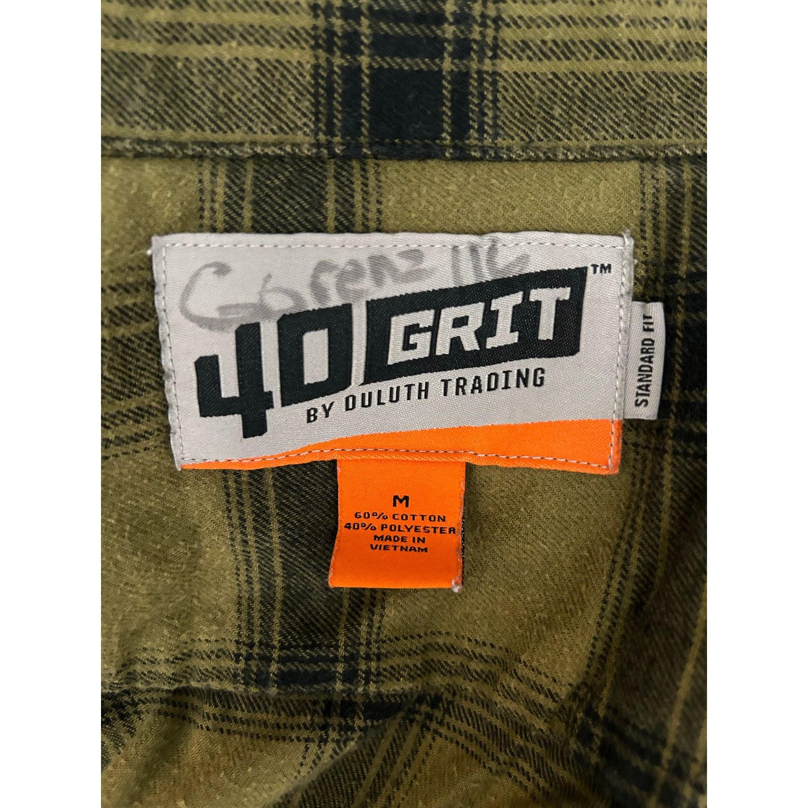 Duluth Trading Company Duluth Trading 40 Grit Green Black Flannel Work Shirt M Size US M / EU 48-50 / 2 - 3 Thumbnail