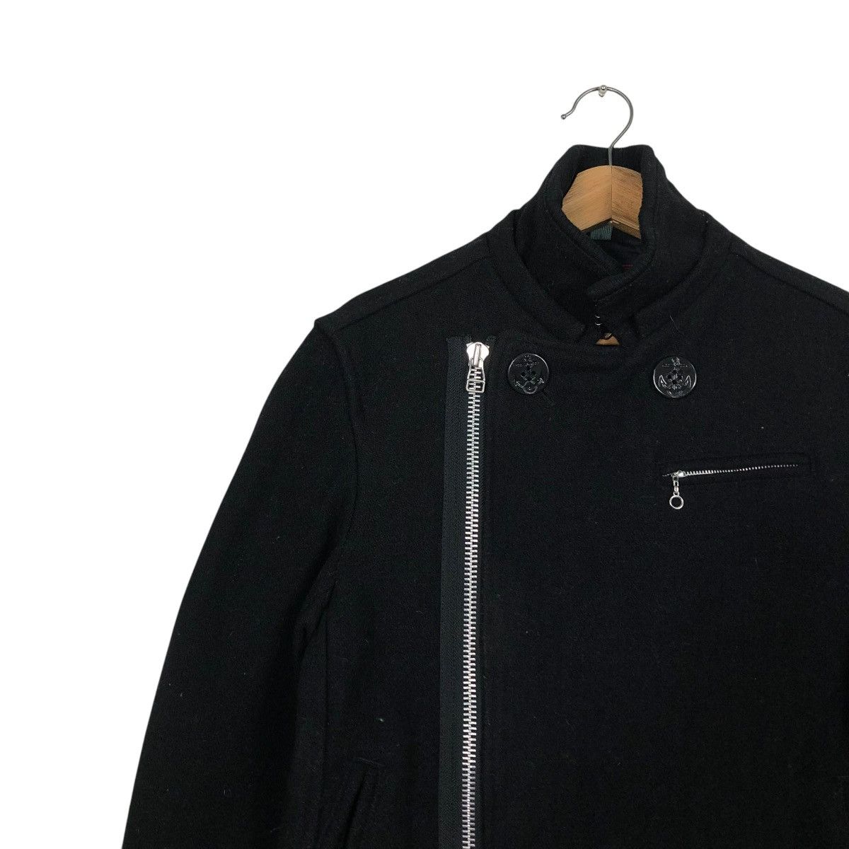 45rpm 🔥VINTAGE ZIPPER CROPPED JACKET ASYMMETRICAL STYLE CIAOPANIC Size US M / EU 48-50 / 2 - 10 Thumbnail