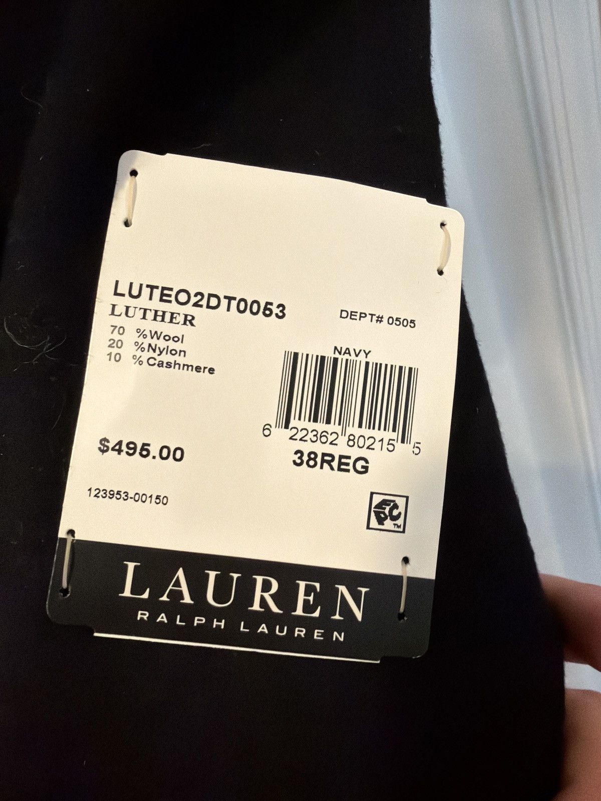 Lauren Ralph Lauren Lauren Ralph Lauren “Luther” Wool-Cashmere Navy Overcoat Size US M / EU 48-50 / 2 - 4 Thumbnail