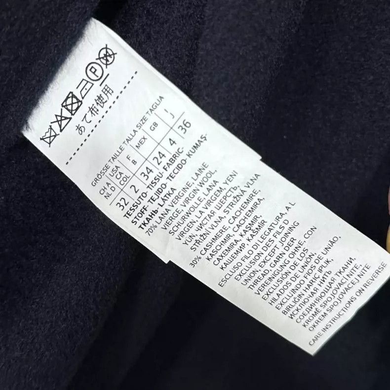 Max Mara Max Mara Navy blue belted coat Size S / US 4 / IT 40 - 4 Thumbnail