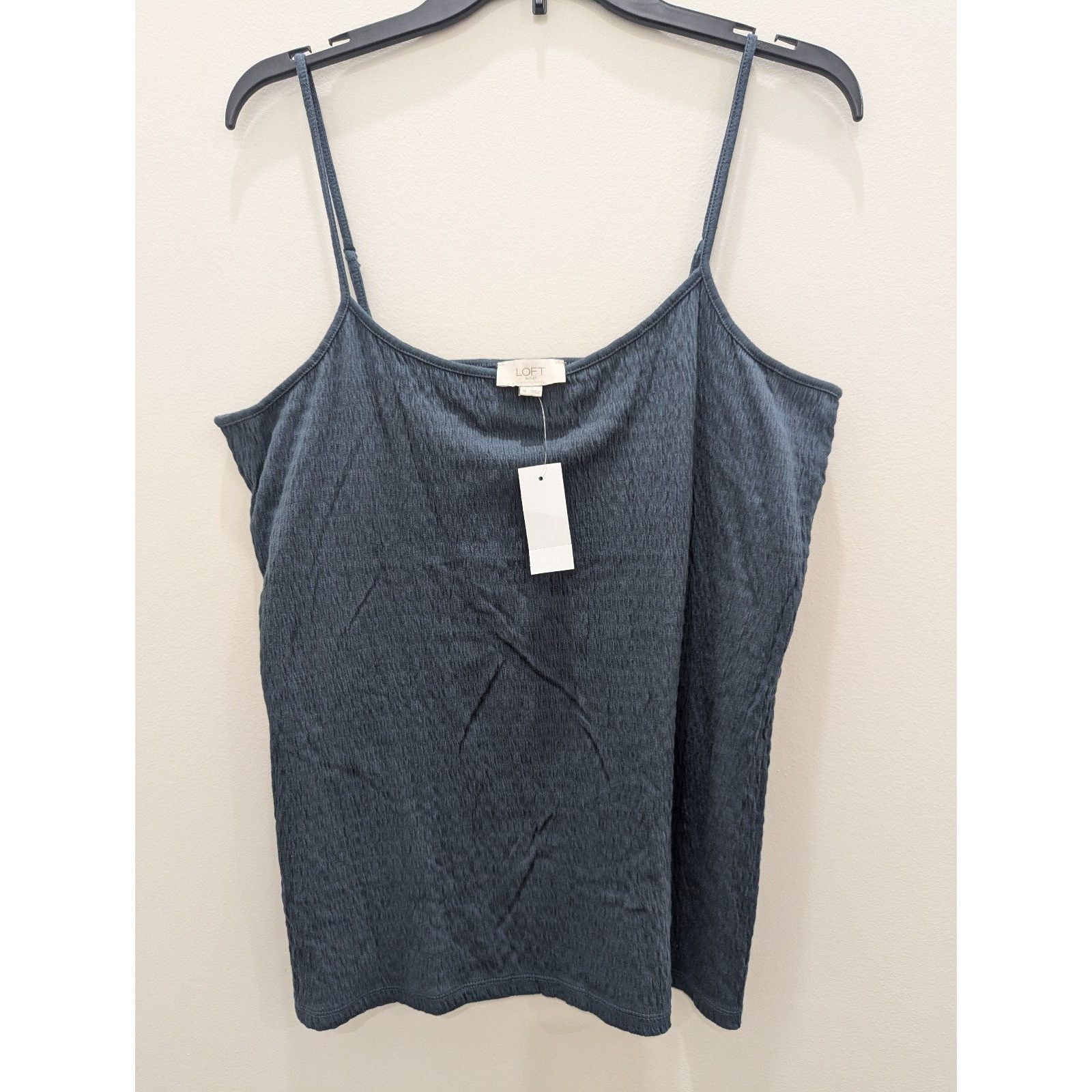 Loft NWT Women's Loft Outlet Stretchy Ribbed Spaghetti Strap Tank Size XL / US 12-14 / IT 48-50 - 1 Thumbnail