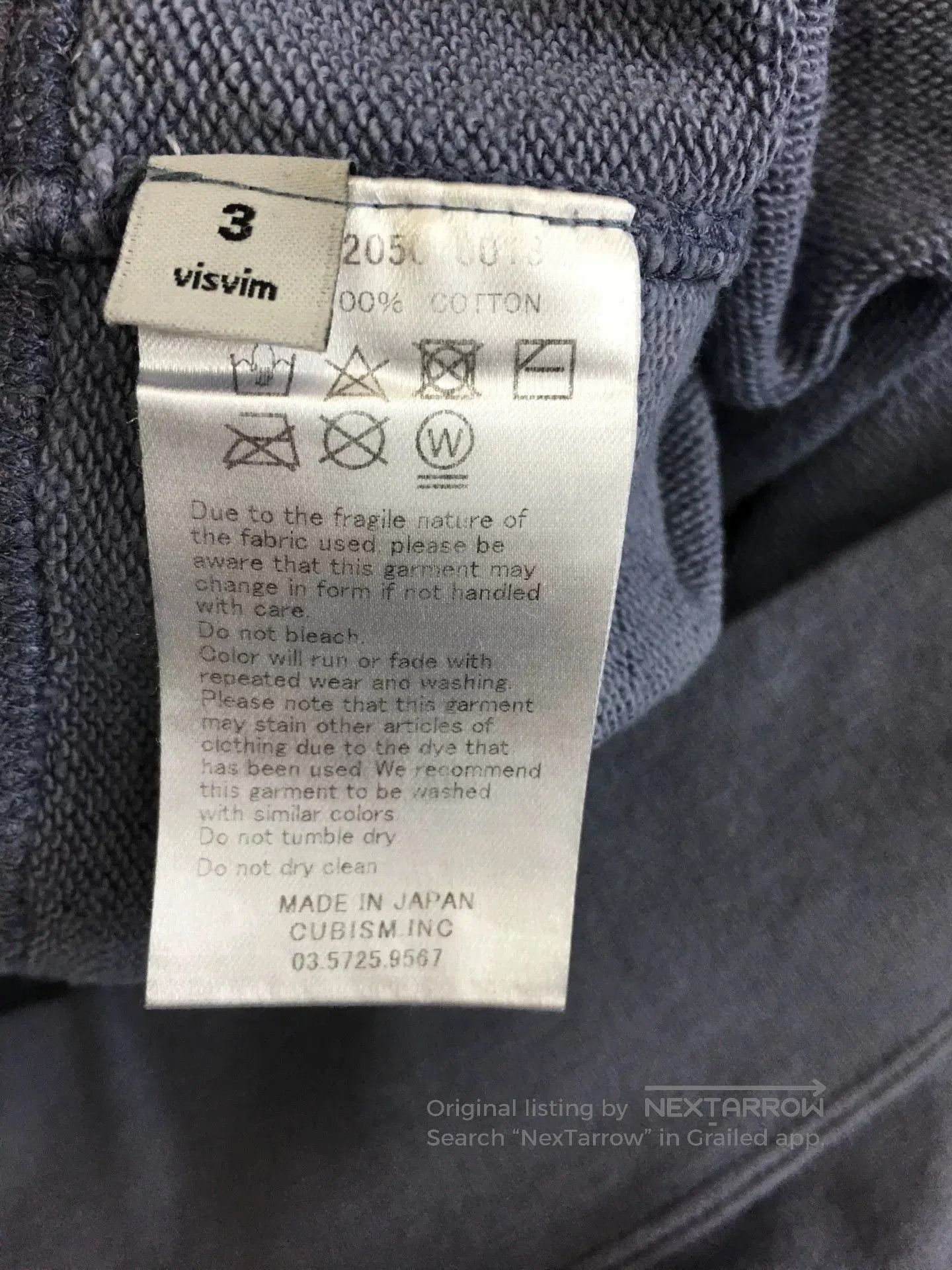 Visvim visvim 17aw jumbo hoodie in blue. Size US L / EU 52-54 / 3 - 3 Thumbnail