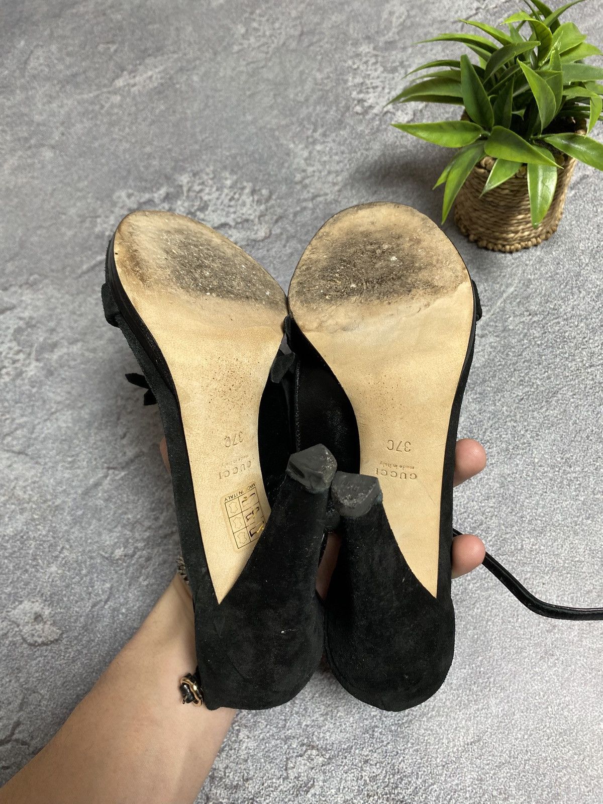 Gucci Gucci heels suede womens 37 Size US 7 / IT 37 - 3 Thumbnail