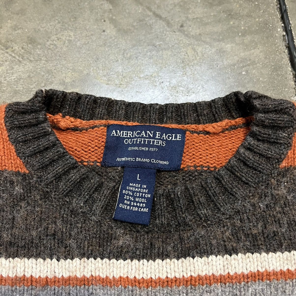 American Eagle Outfitters × Vintage Vintage American Eagle Striped Sweater Wool Knitwear Size US L / EU 52-54 / 3 - 7 Thumbnail