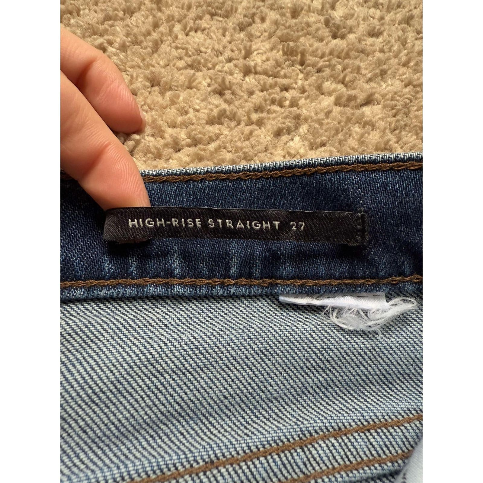 Banana Republic Banana Republic High Rise Straight Jeans Medium Wash Size 27" / US 4 / IT 40 - 2 Thumbnail