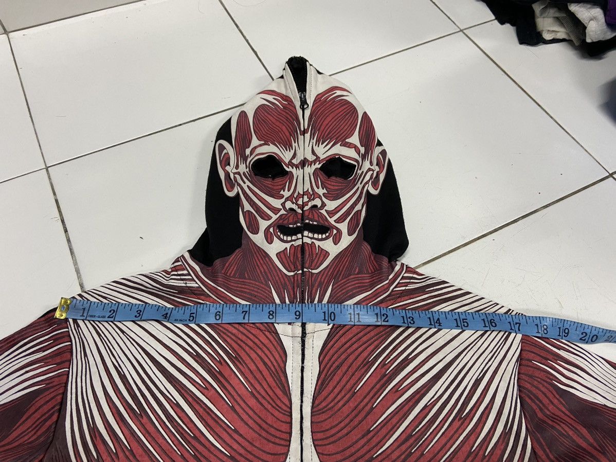 Japanese Brand ATTACK ON TITAN MUSCLE FULL ZIPPER HOODIE Size US S / EU 44-46 / 1 - 15 Thumbnail