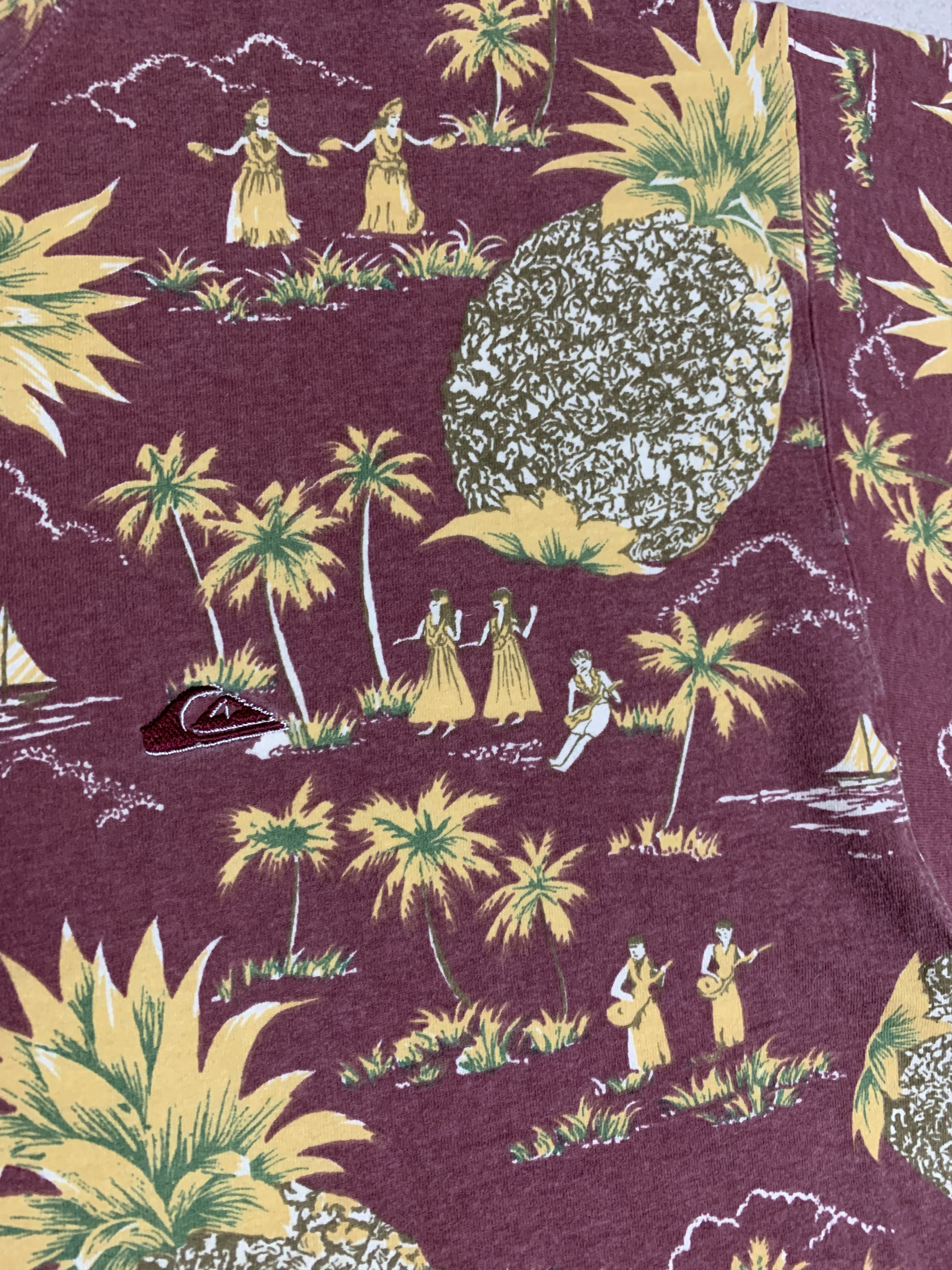 Quiksilver × Vintage Vintage Quiksilver T Shirt Tee Retro Overprinted Baggy 90s Size US XL / EU 56 / 4 - 5 Thumbnail