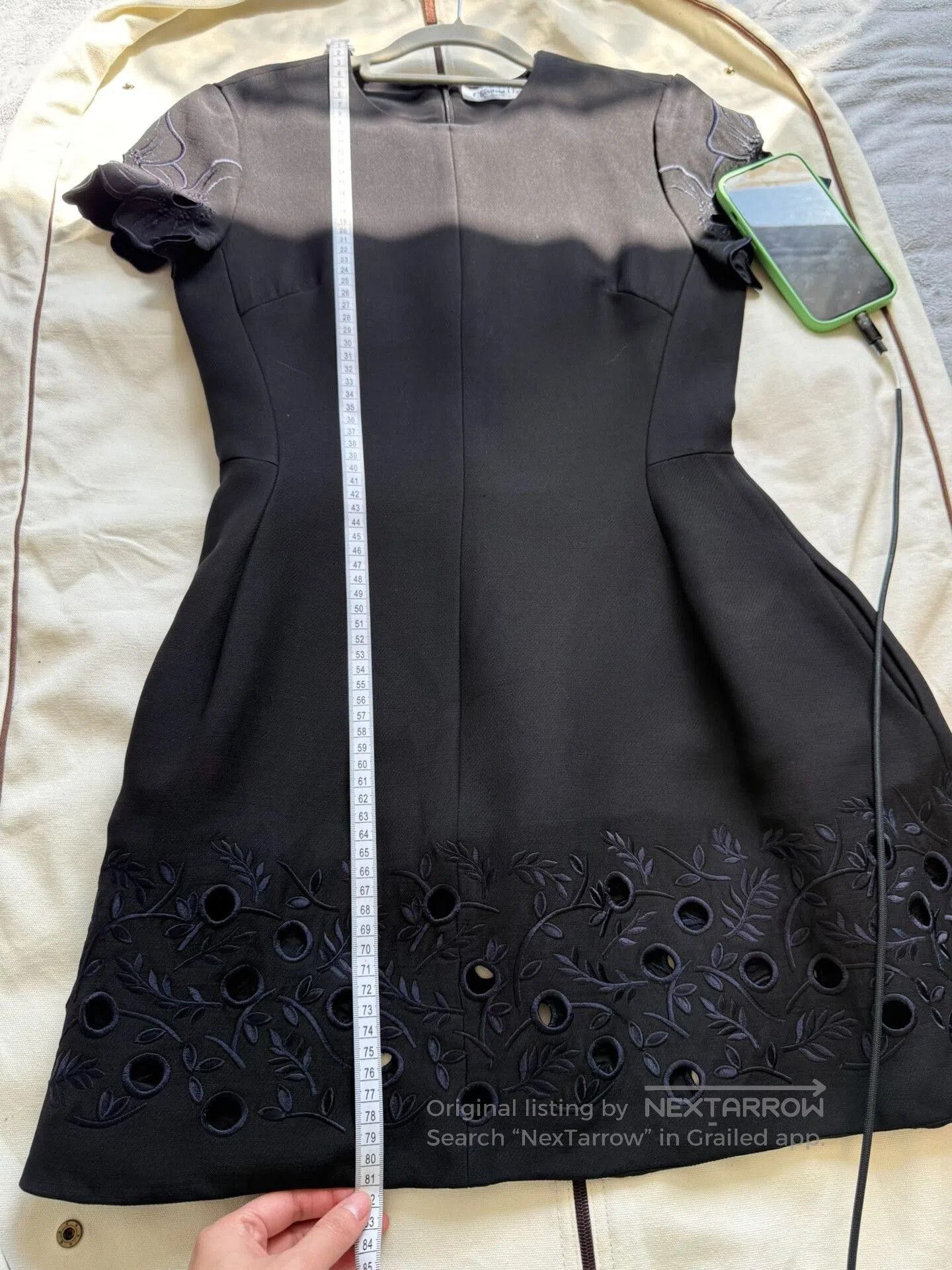 Dior dior black dress with intricate embroidery. Size US 27 - 8 Thumbnail