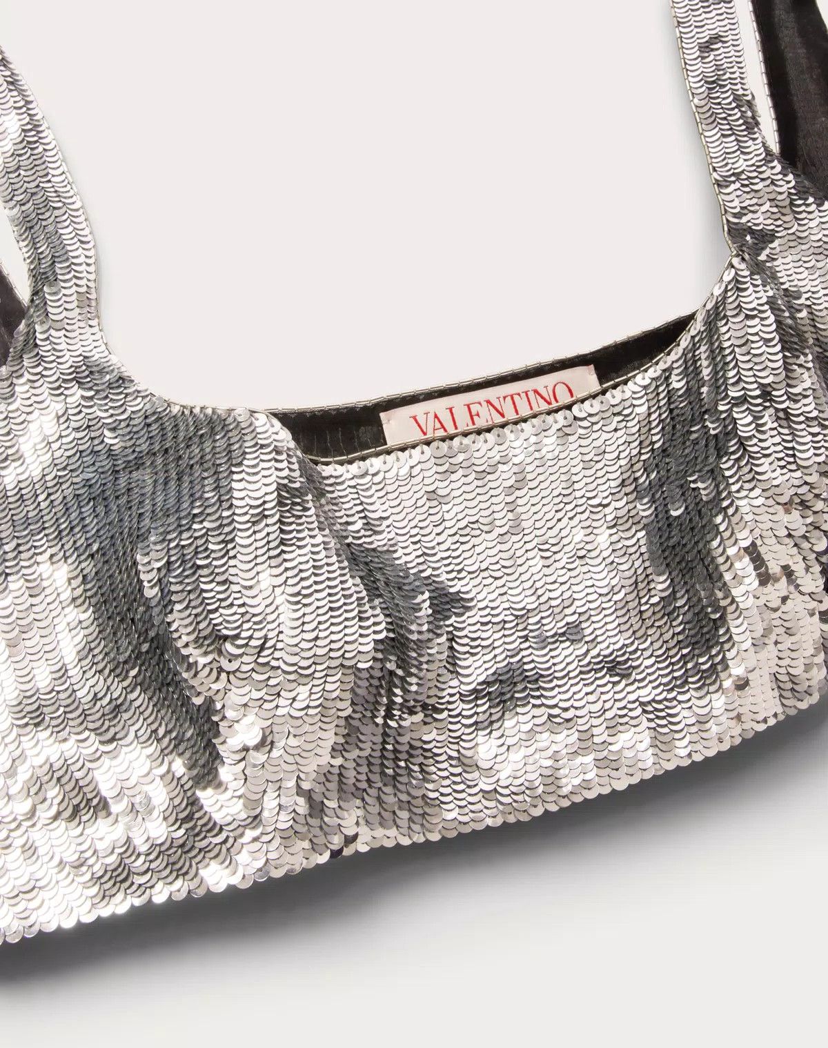 Valentino o1s1wg110625 Size: 40/Embroidered Organza Bralette in Silver Size ONE SIZE - 7 Thumbnail