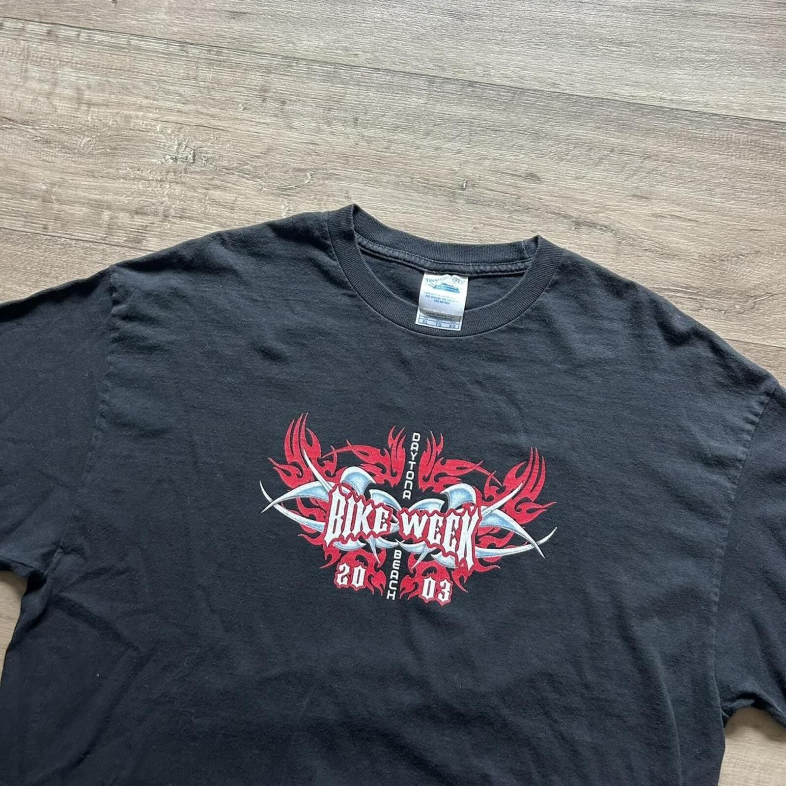 West Coast Choppers Vintage y2k Tribal 2003 Daytona Bike Week black t shirt Size US XL / EU 56 / 4 - 2 Thumbnail