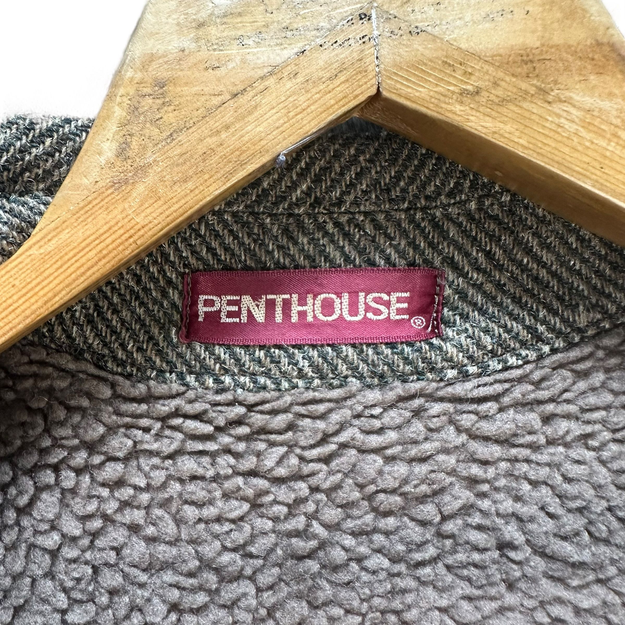 Vintage PENTHOUSE WOOL SHERPA COLLAR JACKET #A14-0356 Size US M / EU 48-50 / 2 - 10 Thumbnail