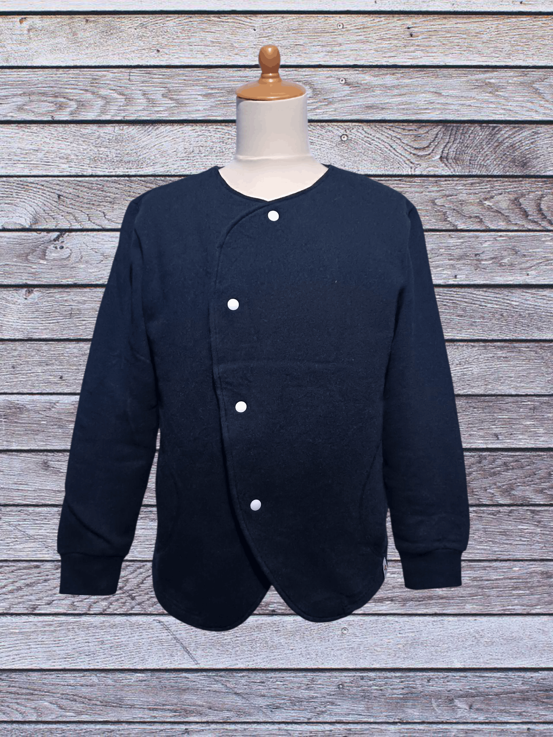 Japanese Brand Rehacer Asymmetrical 2 Tone Cardigan Size US M / EU 48-50 / 2 - 1 Thumbnail