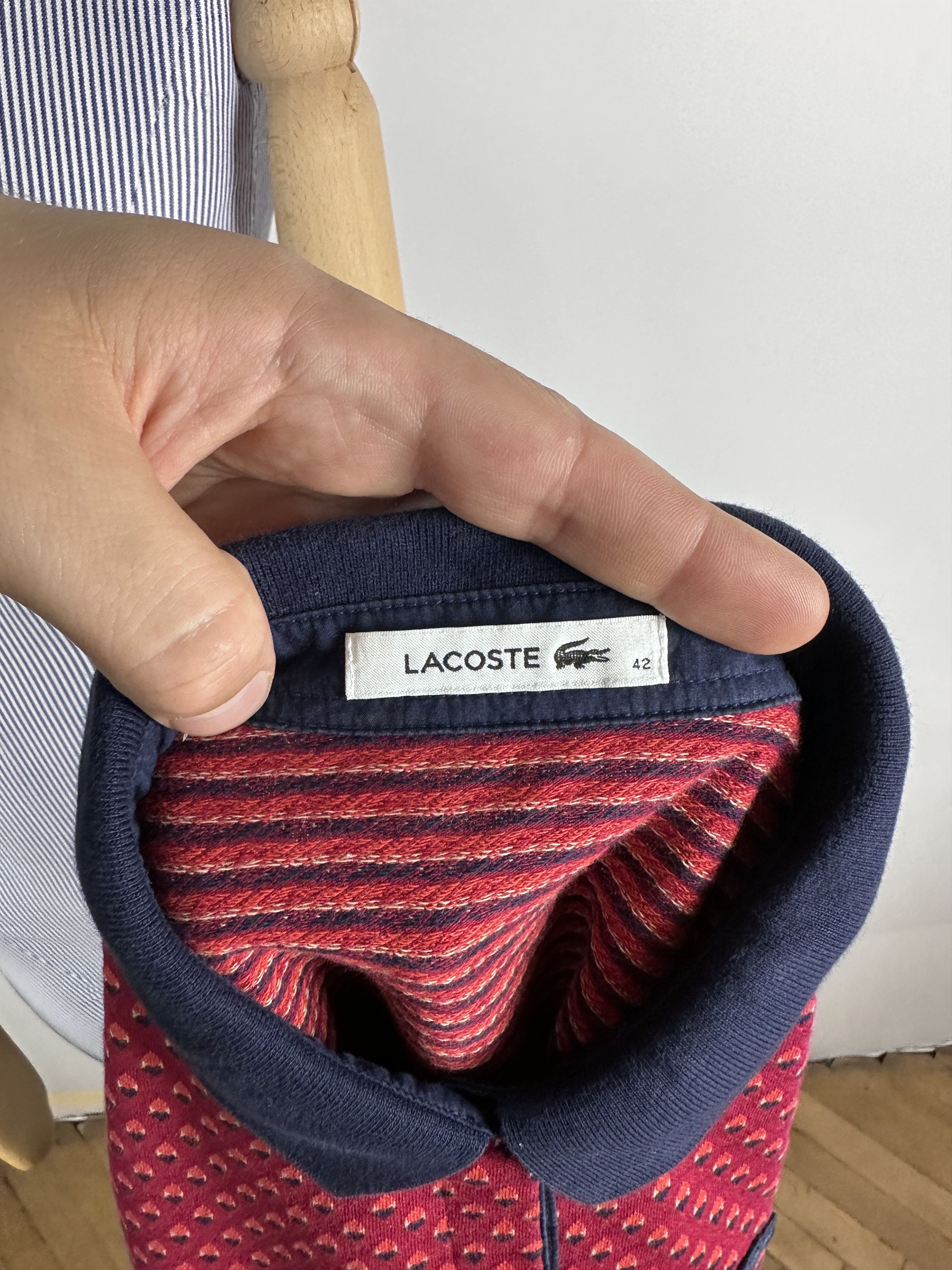 Lacoste Lacoste Polo Sweater Long Sleeve Knit Cotton Size 42 Size M / US 6-8 / IT 42-44 - 8 Thumbnail
