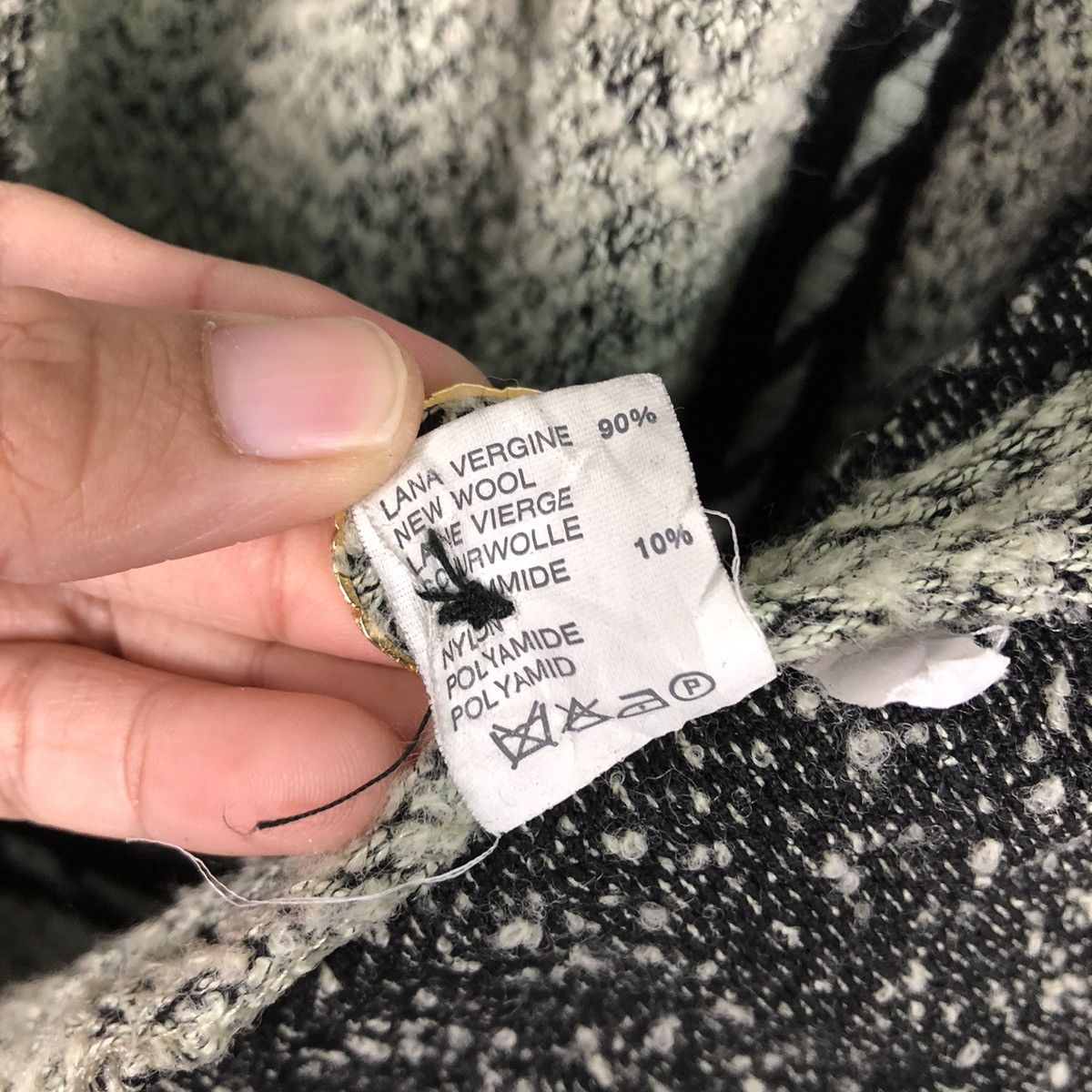 Designer × Vintage 📌Vintage Wool Tweed Jacket Domina Made in Italy Size US M / EU 48-50 / 2 - 19 Thumbnail