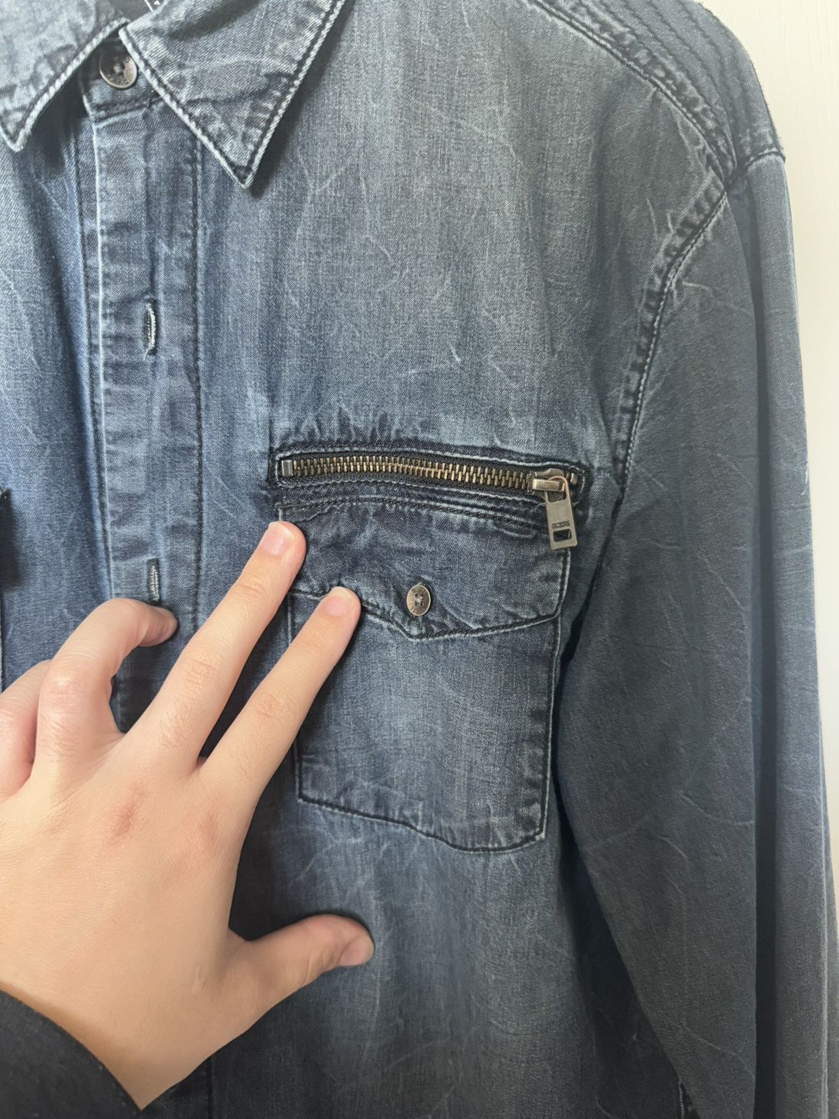 Guess Guess Denim Long Sleeve Shirt – Size Small Size US S / EU 44-46 / 1 - 3 Thumbnail