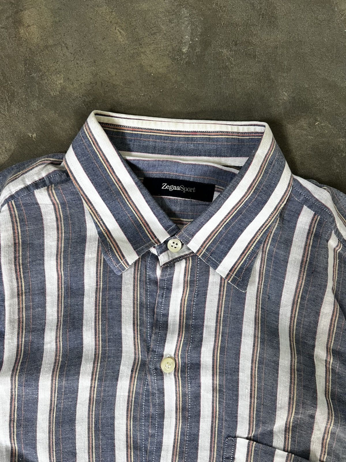 Ermenegildo Zegna Zegna Sport Linen Shirts Button Ups Size US S / EU 44-46 / 1 - 4 Thumbnail