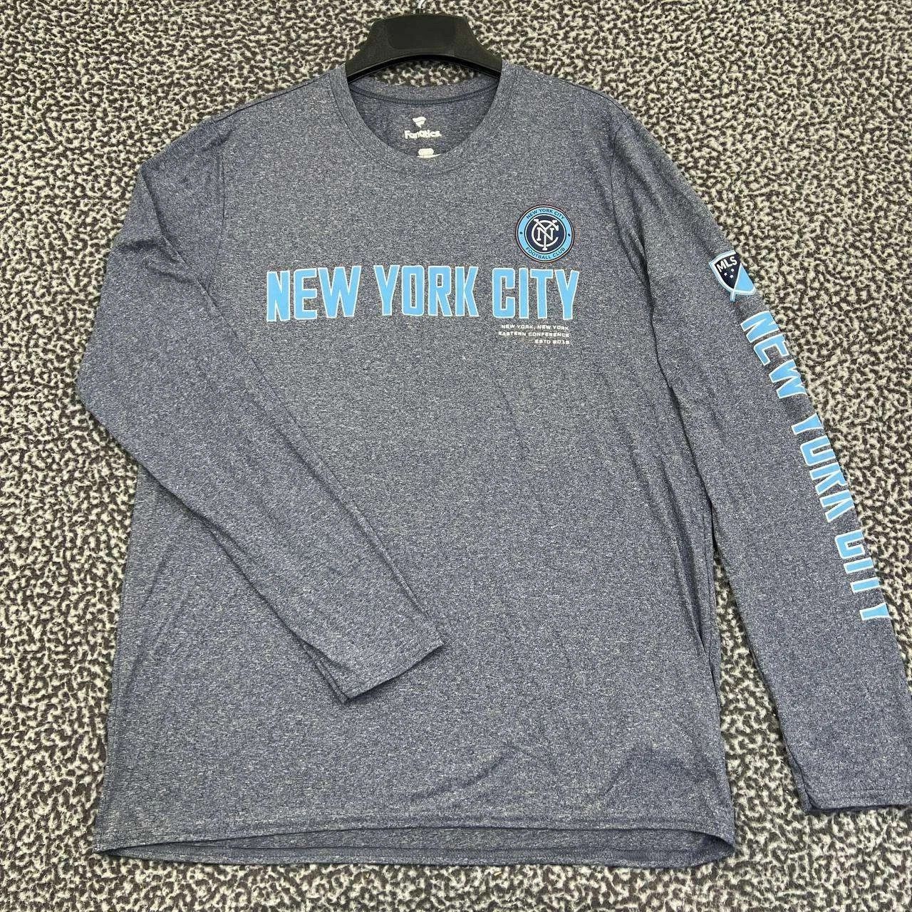 Other New York City FC Shirt Men Gray Long Sleeve Crew Neck New L Size US L / EU 52-54 / 3 - 1 Thumbnail