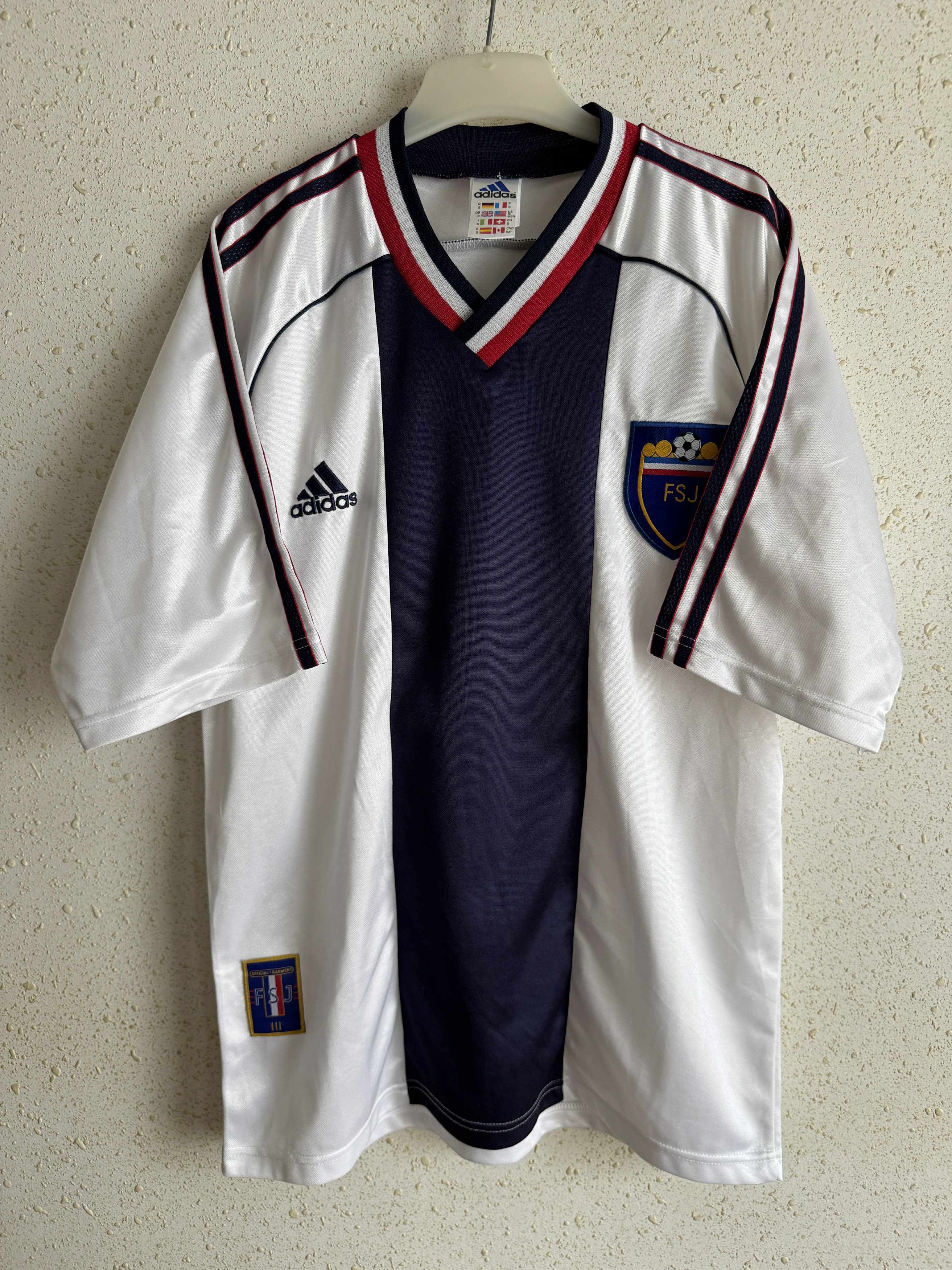 Adidas Yugoslavia 1998/00 Away Adidas Shirt Size US S / EU 44-46 / 1 - 1 Thumbnail