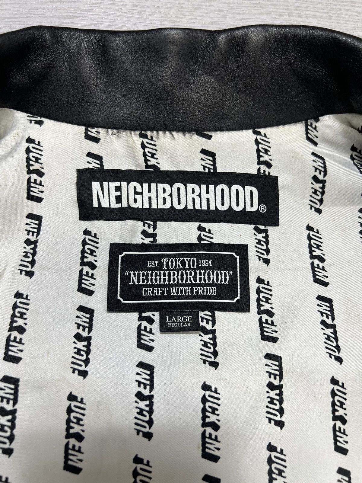Neighborhood Neighborhood - A/W 18’ - Clay Leather Rider’s Jacket Size US L / EU 52-54 / 3 - 17 Thumbnail