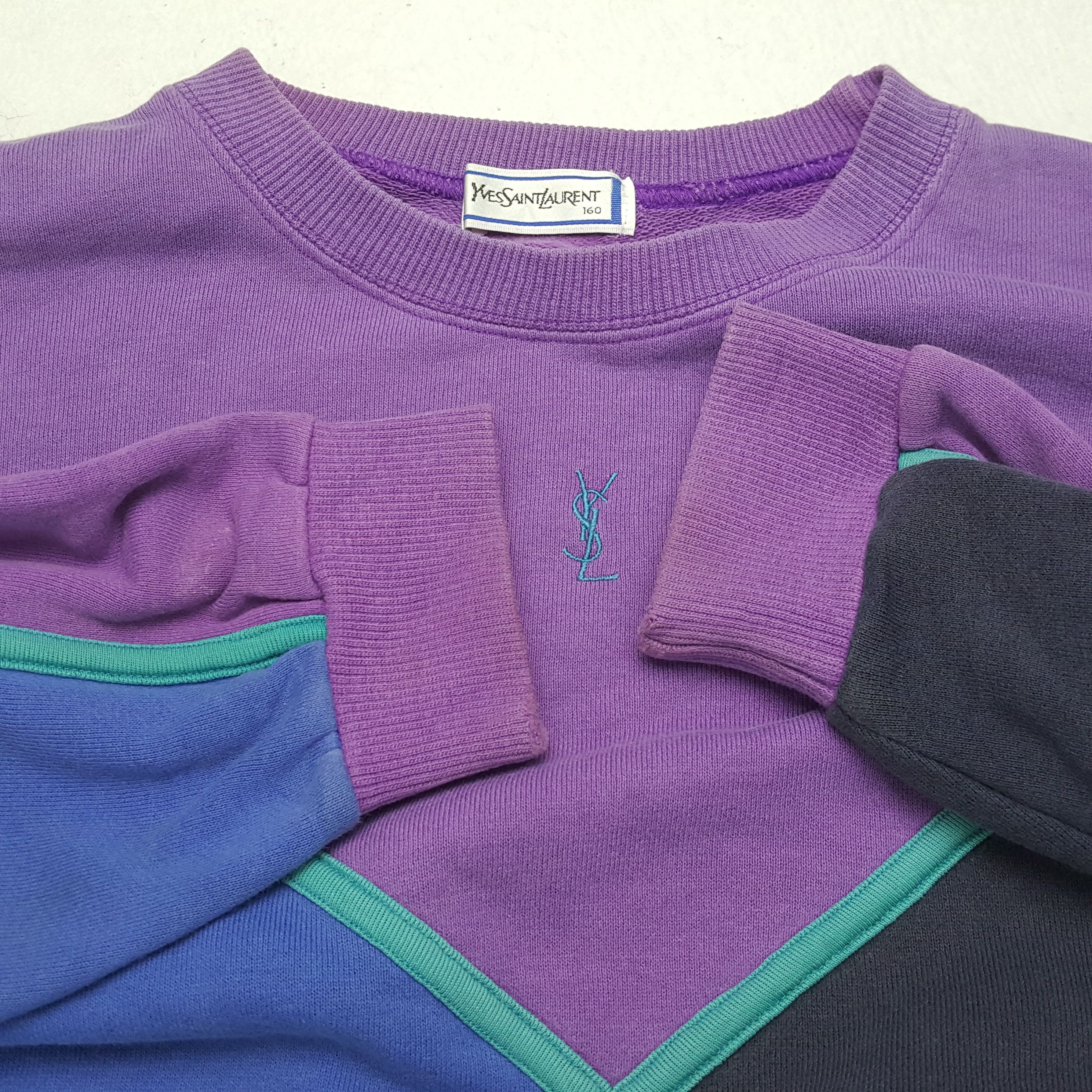 Vintage × Yves Saint Laurent Vintage YVES SAINT LAURENT Italian Fashion Brand Sweatshirts Size US L / EU 52-54 / 3 - 9 Thumbnail