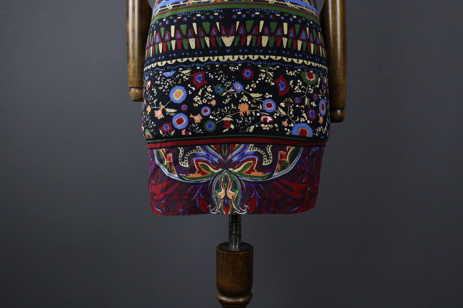 Desigual Desigual Colorful Floral Abstract Cocktail Sheath Dress 36 Size M / US 6-8 / IT 42-44 - 4 Thumbnail