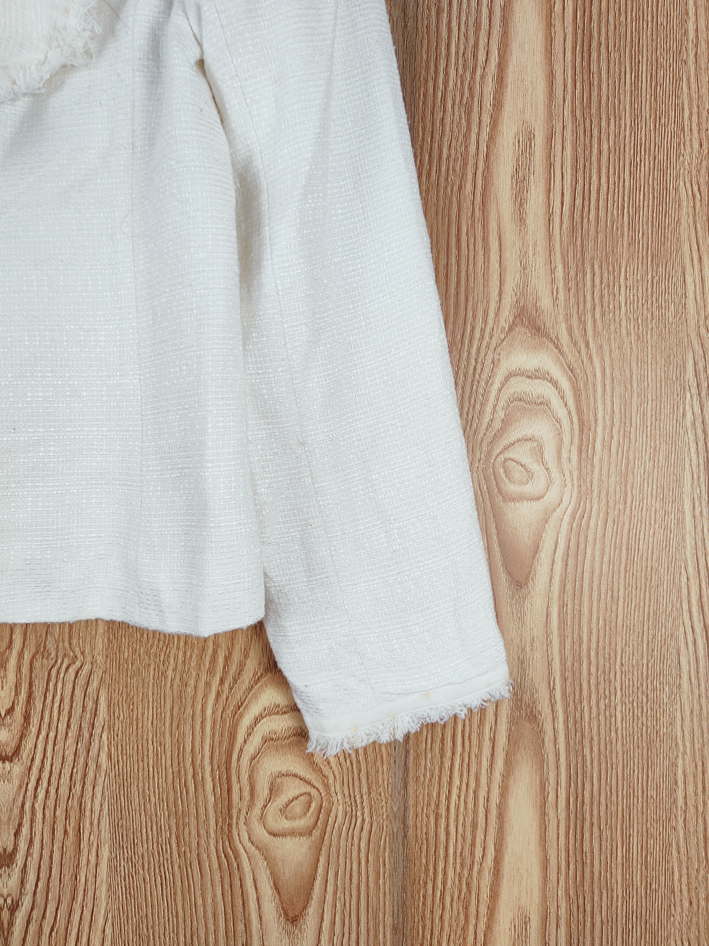 Japanese Brand × Vintage Avant Garde Fashion by Palace Garden White Jackets Size S / US 4 / IT 40 - 6 Thumbnail