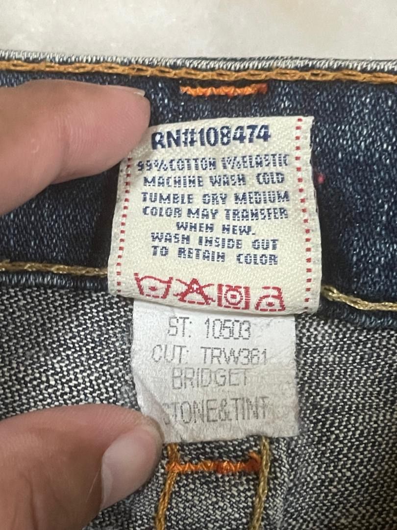 Tornado Mart Vintage True Religion Flare Denim Jeans Size 28" / US 6 / IT 42 - 21 Thumbnail
