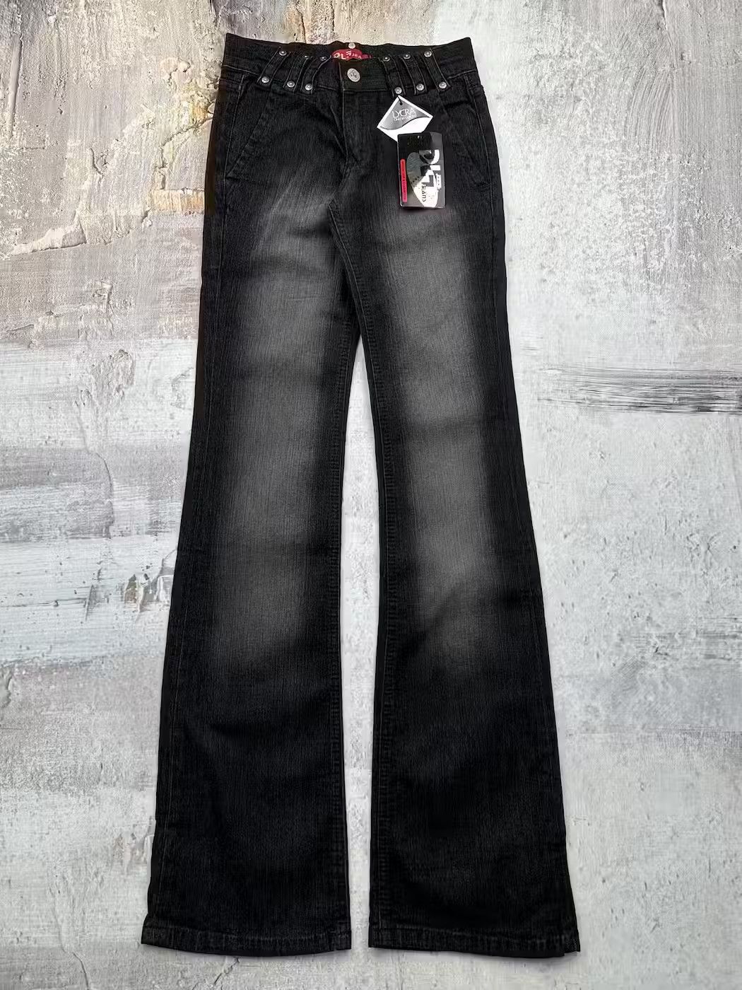 image of Vintage Faded Flare Jeans in Black, Women's (Size 26)