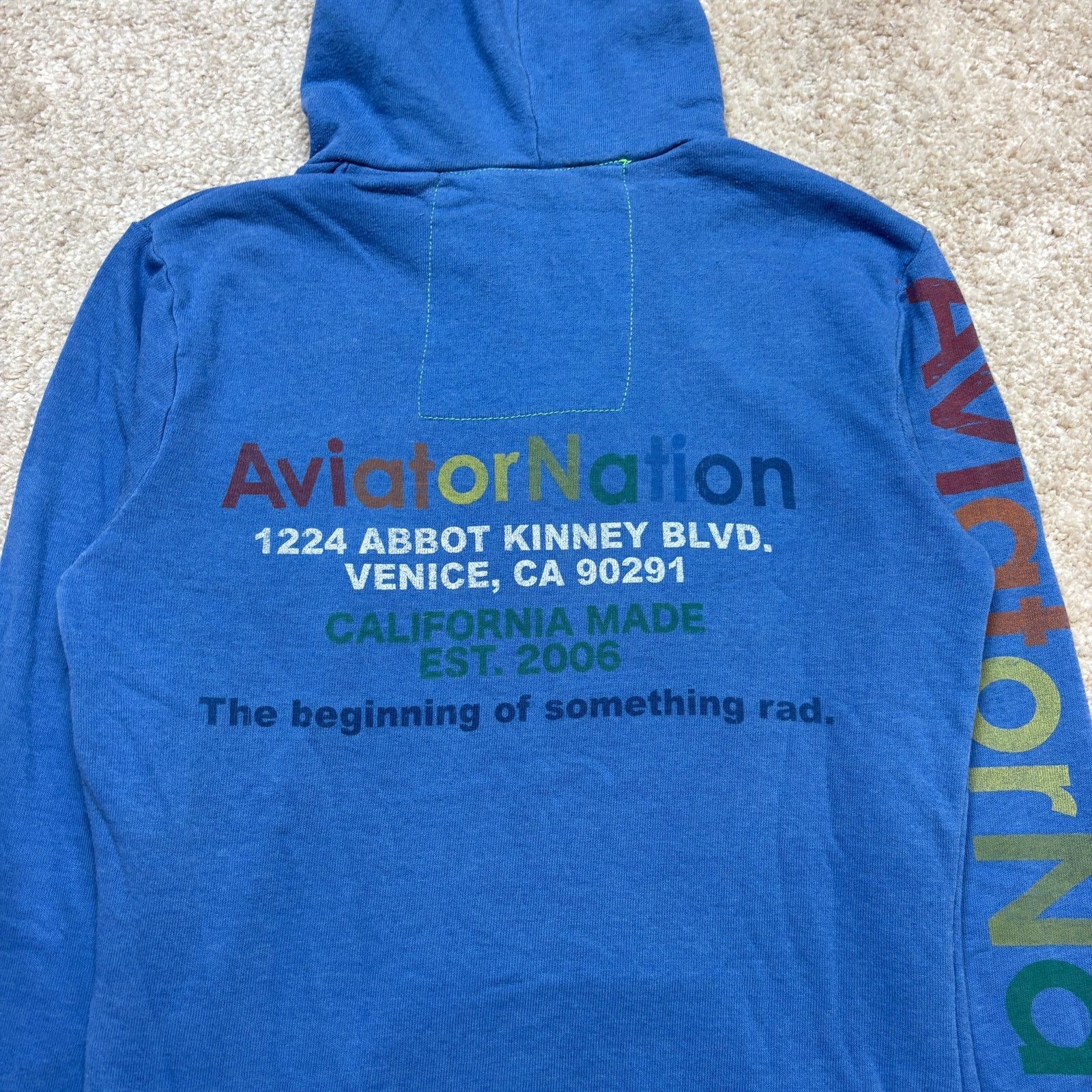 Aviator Nation Rare Aviator Nation Venice CA Abbot Kinney 2006 Hoodie XS Size XS / US 0-2 / IT 36-38 - 4 Thumbnail