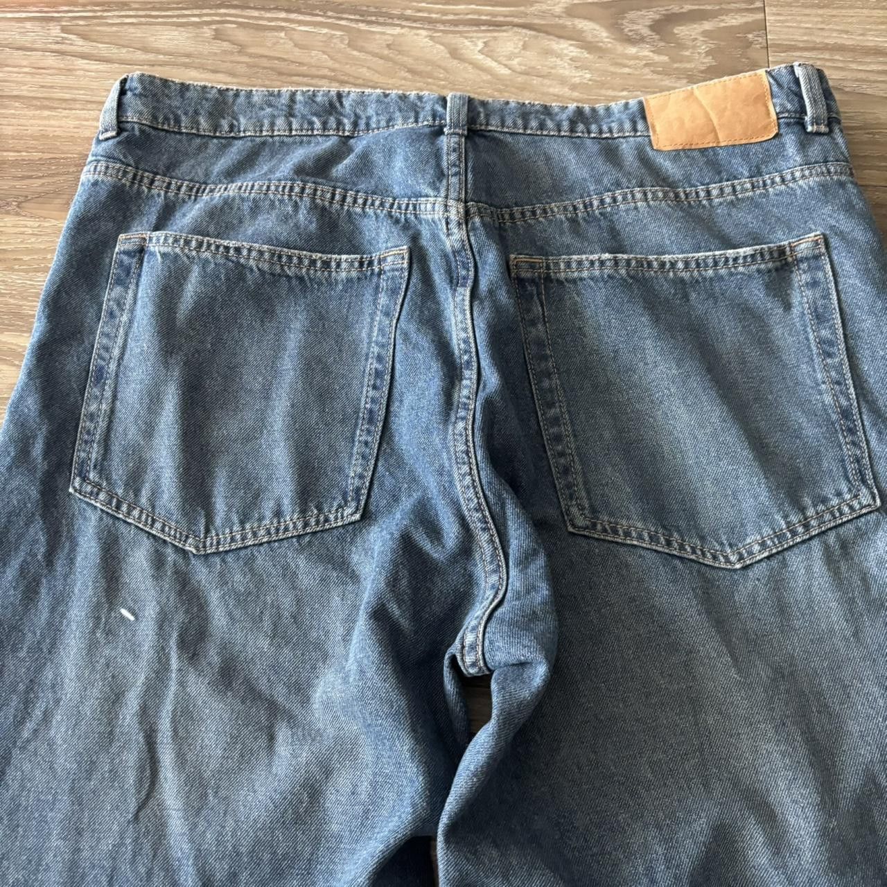 Japanese Brand Crazy Vintage Y2K/2000s Baggy Medium Wash Wide Leg Skater Style Denim Jeans! 38x32 Size US 38 / EU 54 - 7 Thumbnail