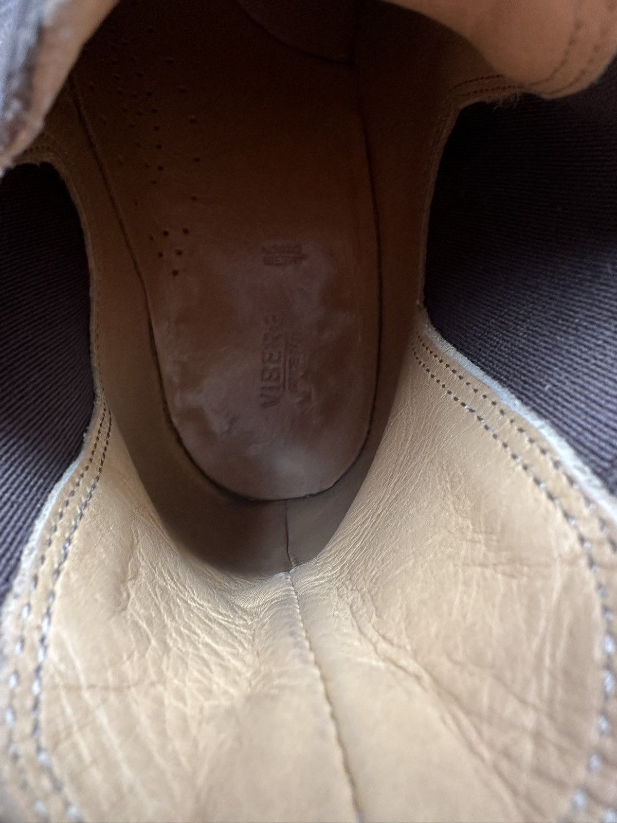 Viberg Dark Brown Washed Mariam Horsehide Size US 6.5 / EU 39-40 - 6 Thumbnail