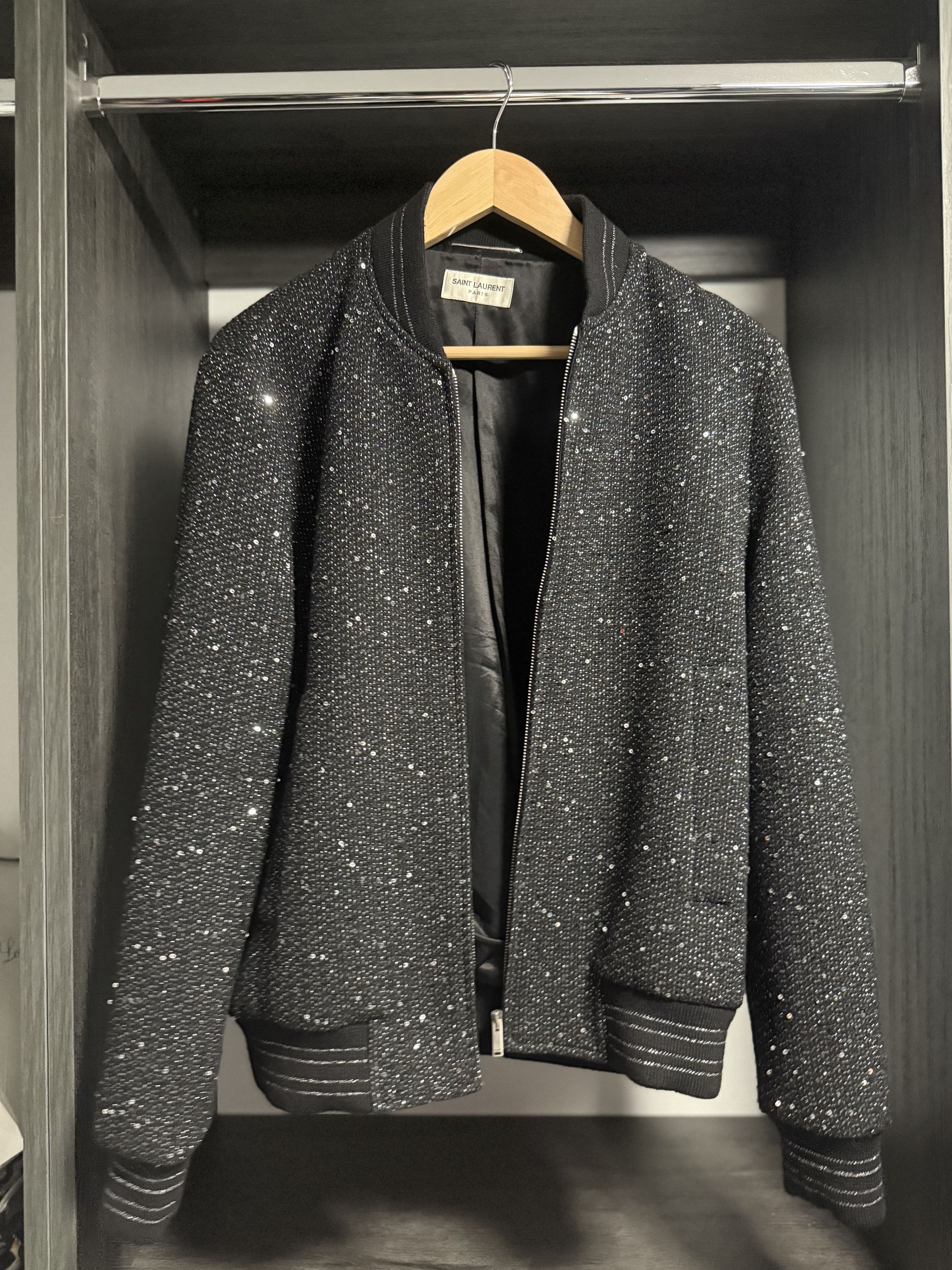 Saint Laurent Paris Saint Laurent Sparkling Wool Jacket Size US M / EU 48-50 / 2 - 2 Thumbnail