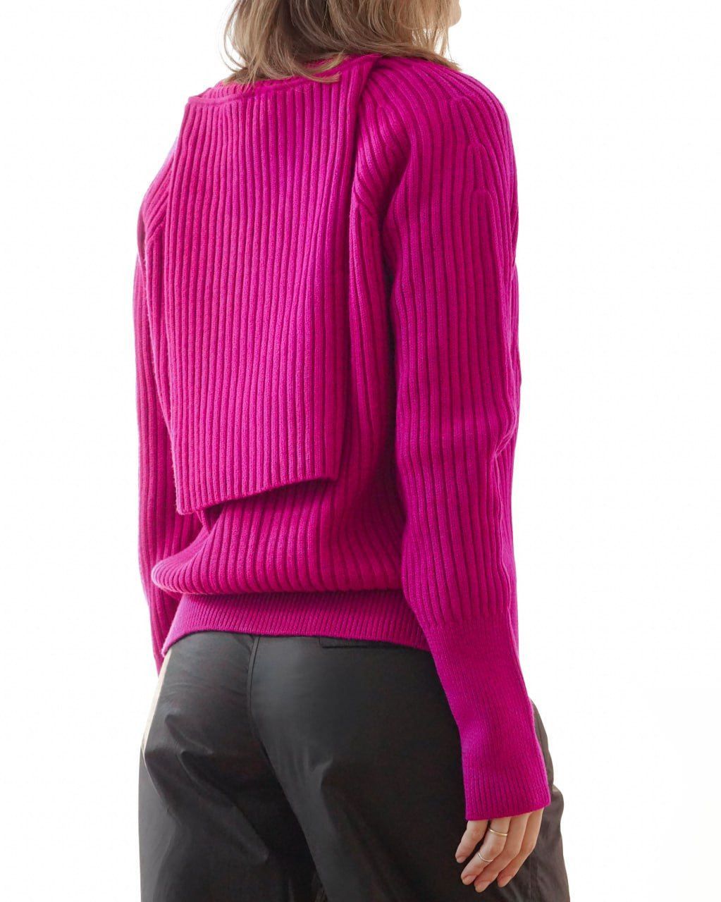 Kenzo KENZO / Wool Sweater with Transforming Collar Size L / US 10 / IT 46 - 3 Thumbnail