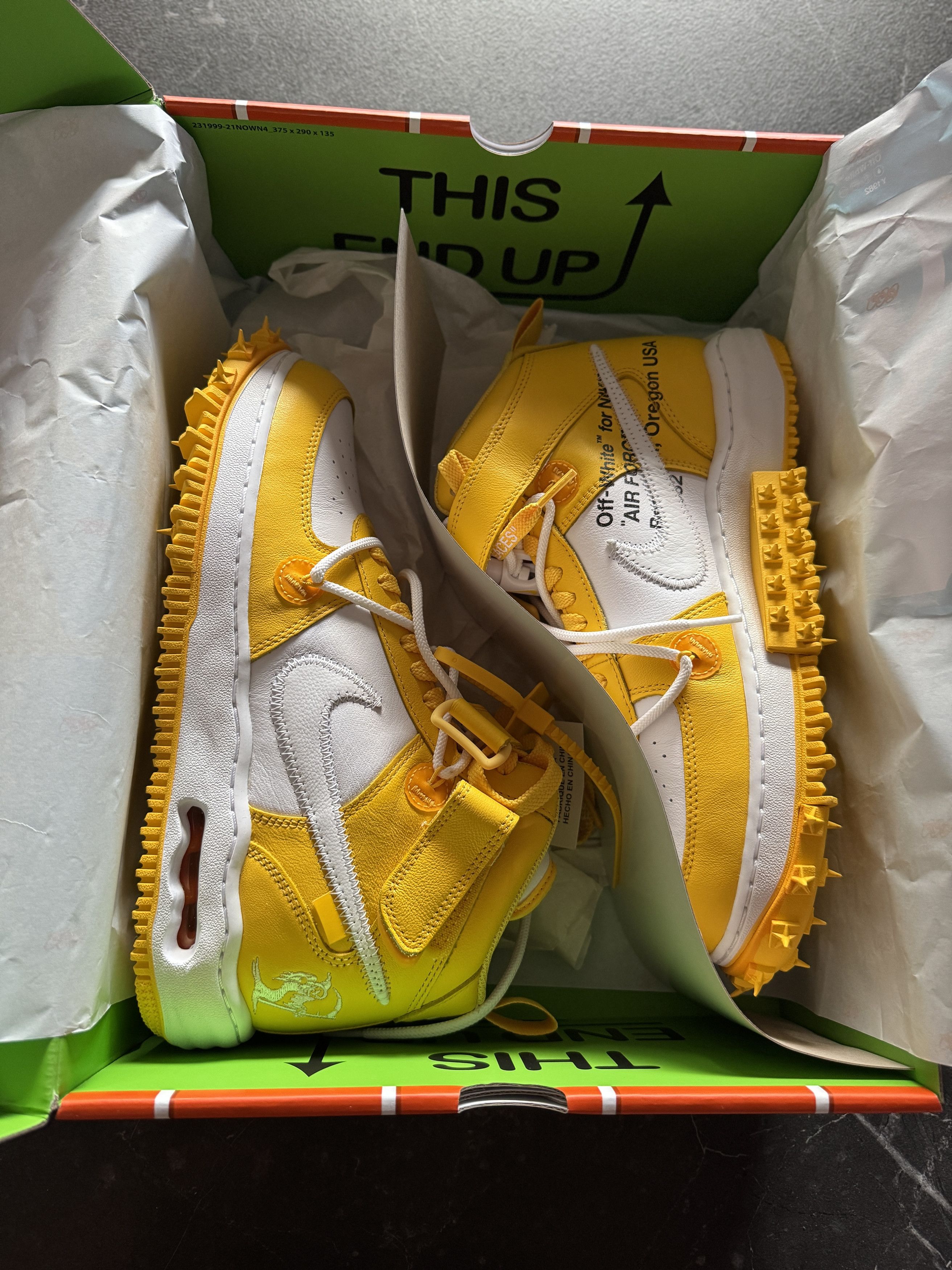 Nike × Off-White Nike x Off White Air Force 1 Mid Size US 12 / EU 45 - 1 Thumbnail