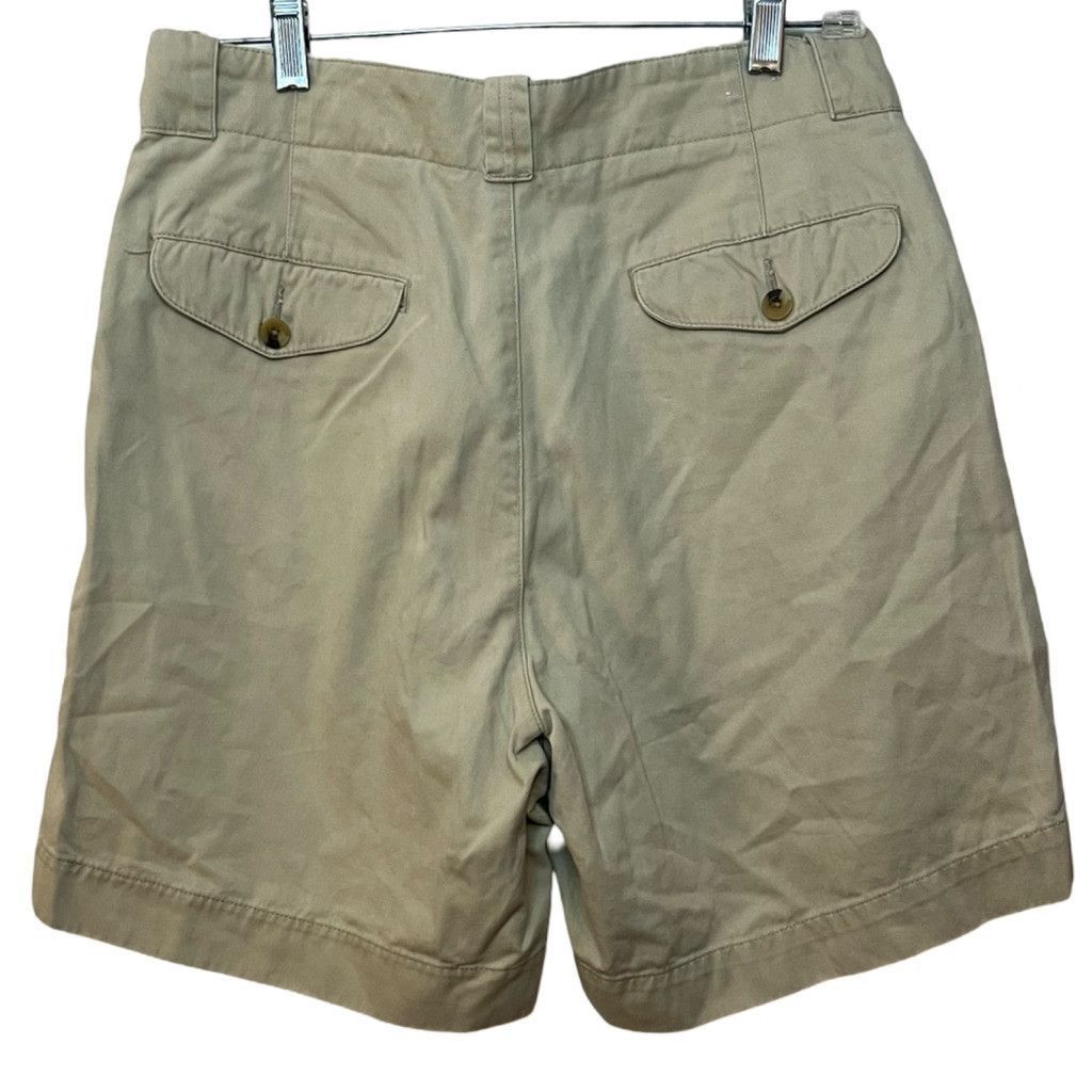 Eddie Bauer × Vintage Vtg 90s Eddie Bauer Khaki Chino Button Fly Shorts Sz 31 Size US 31 - 3 Thumbnail