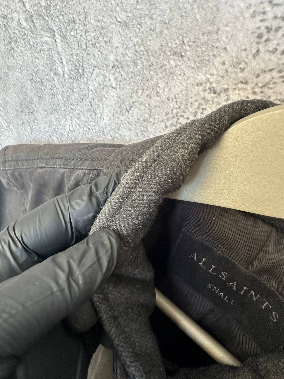 Allsaints ALLSAINTS ESTON BLAZER Black Cotton Jacket with Inner Collar Size US S / EU 44-46 / 1 - 14 Thumbnail