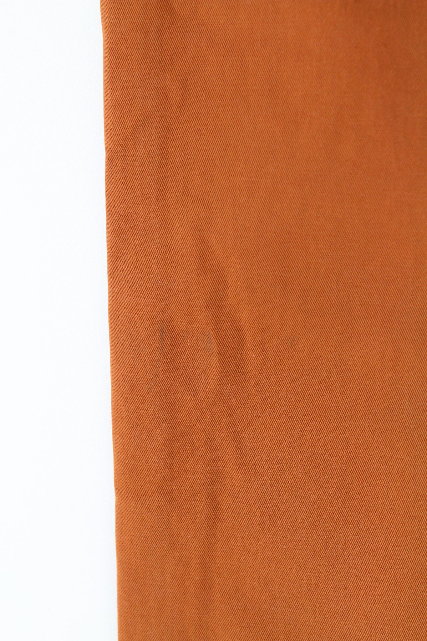 Nudie Jeans KHAKI SLIM W33/L32 Organic Warm Orange Zip Chino 81935 Size US 33 - 8 Thumbnail