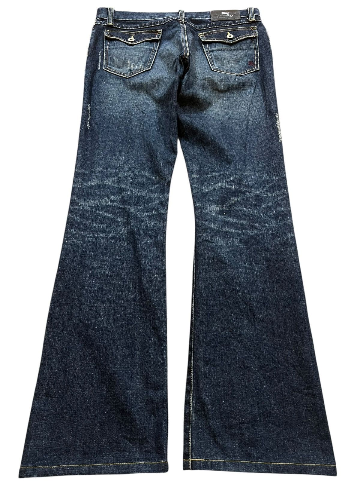 💥Flare💥Burberry Black Label Distressed Flare Jean