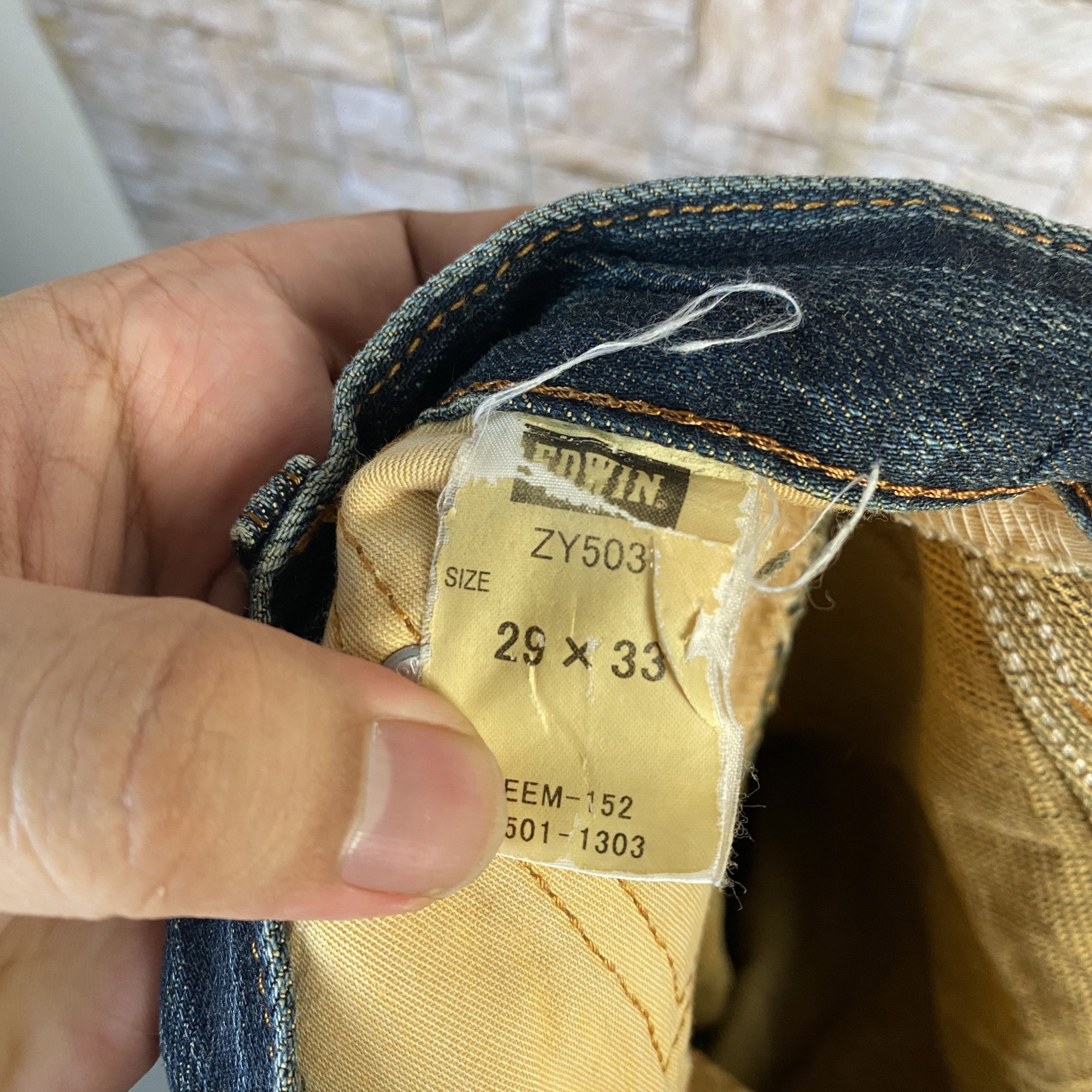 Edwin Edwin Blue vintage Denim Pants #7593 Size US 29 - 24 Thumbnail