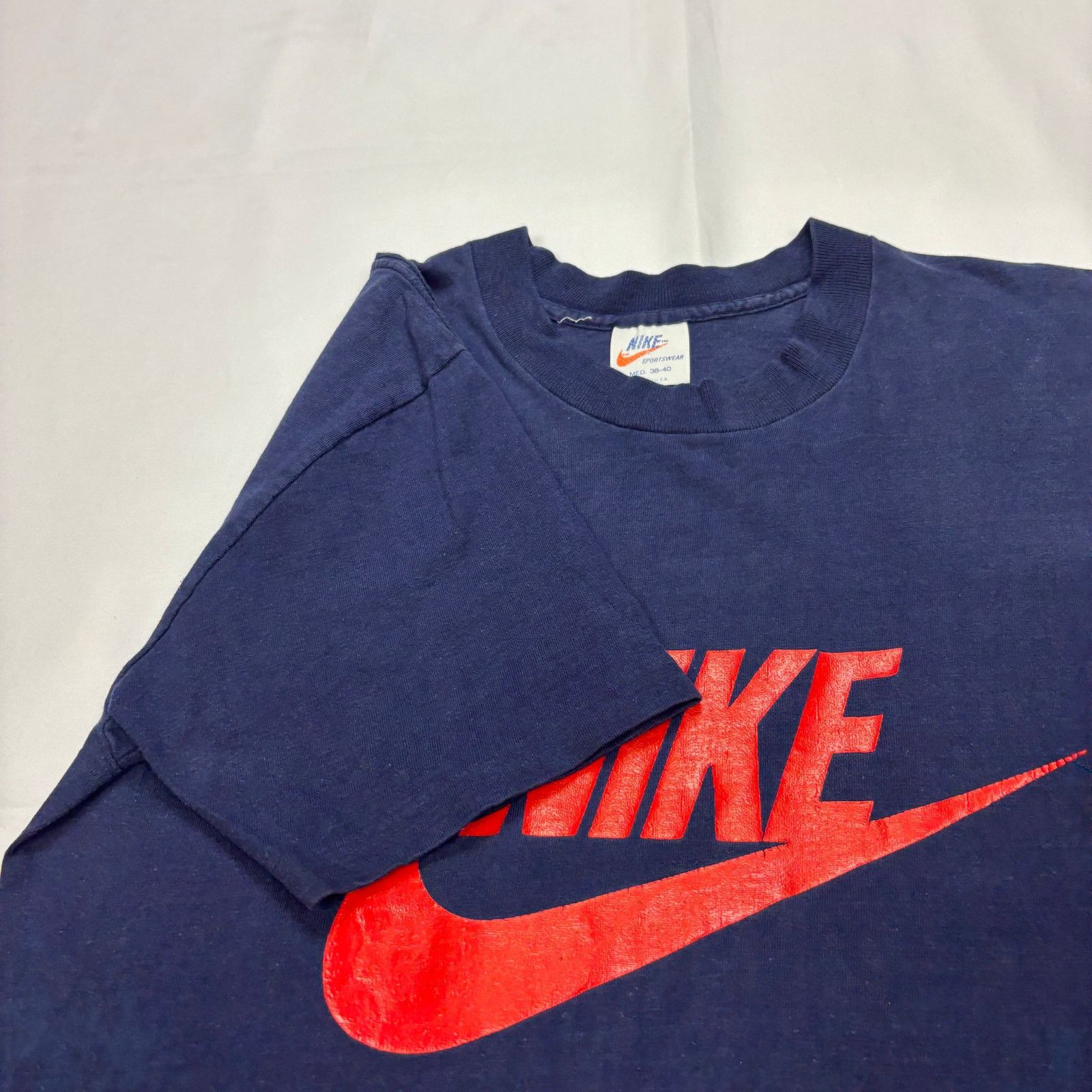 Nike Vintage 70s Nike Logo T Shirt Orange Tag Men's Medium Size US M / EU 48-50 / 2 - 3 Thumbnail