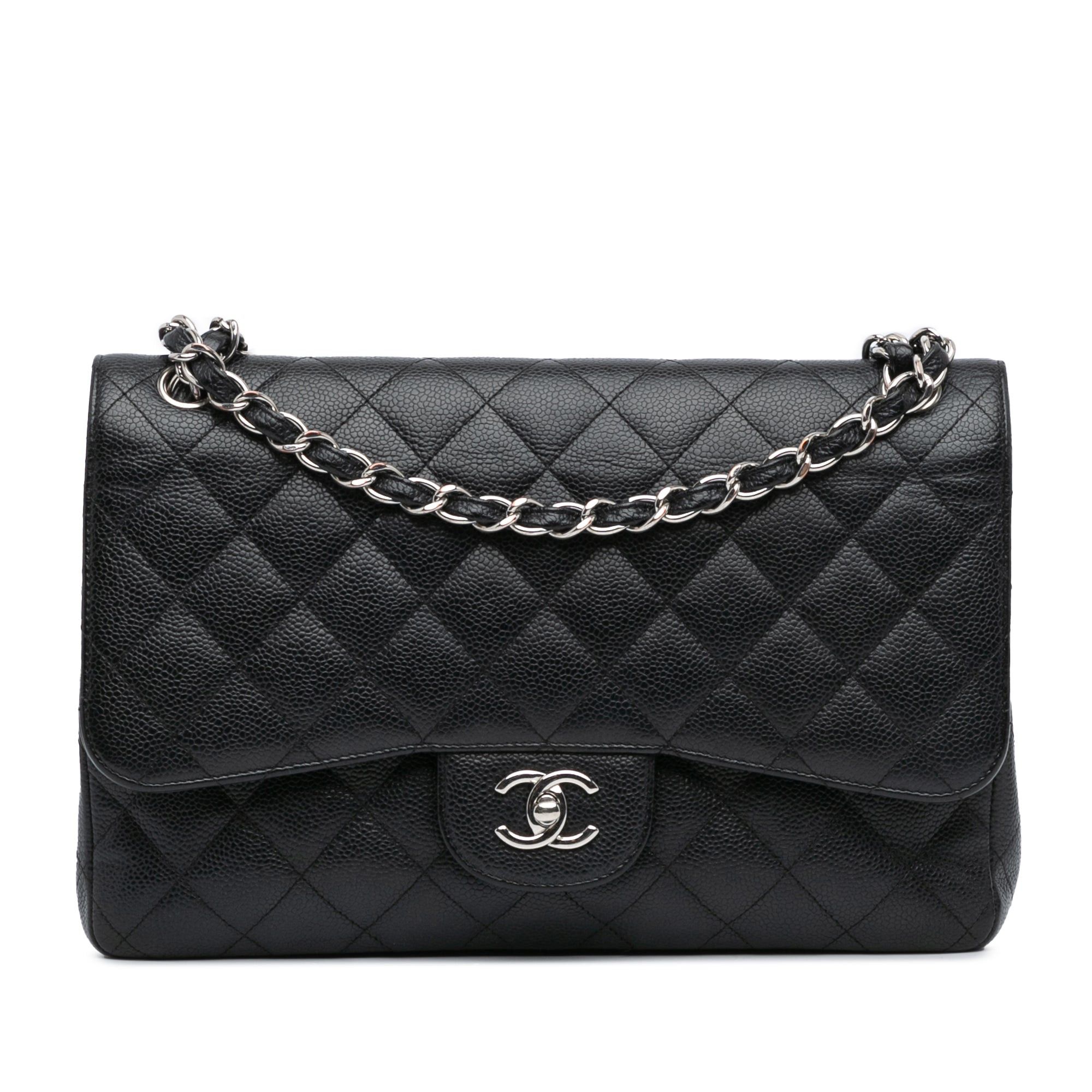 Chanel Chanel Jumbo Classic Caviar Double Flap Black Size ONE SIZE - 1 Thumbnail