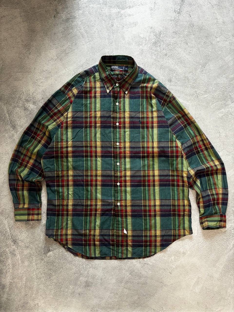 Polo Ralph Lauren × Vintage Polo Ralph Lauren futuristic vintage Distressed shirt Size US XL / EU 56 / 4 - 1 Thumbnail